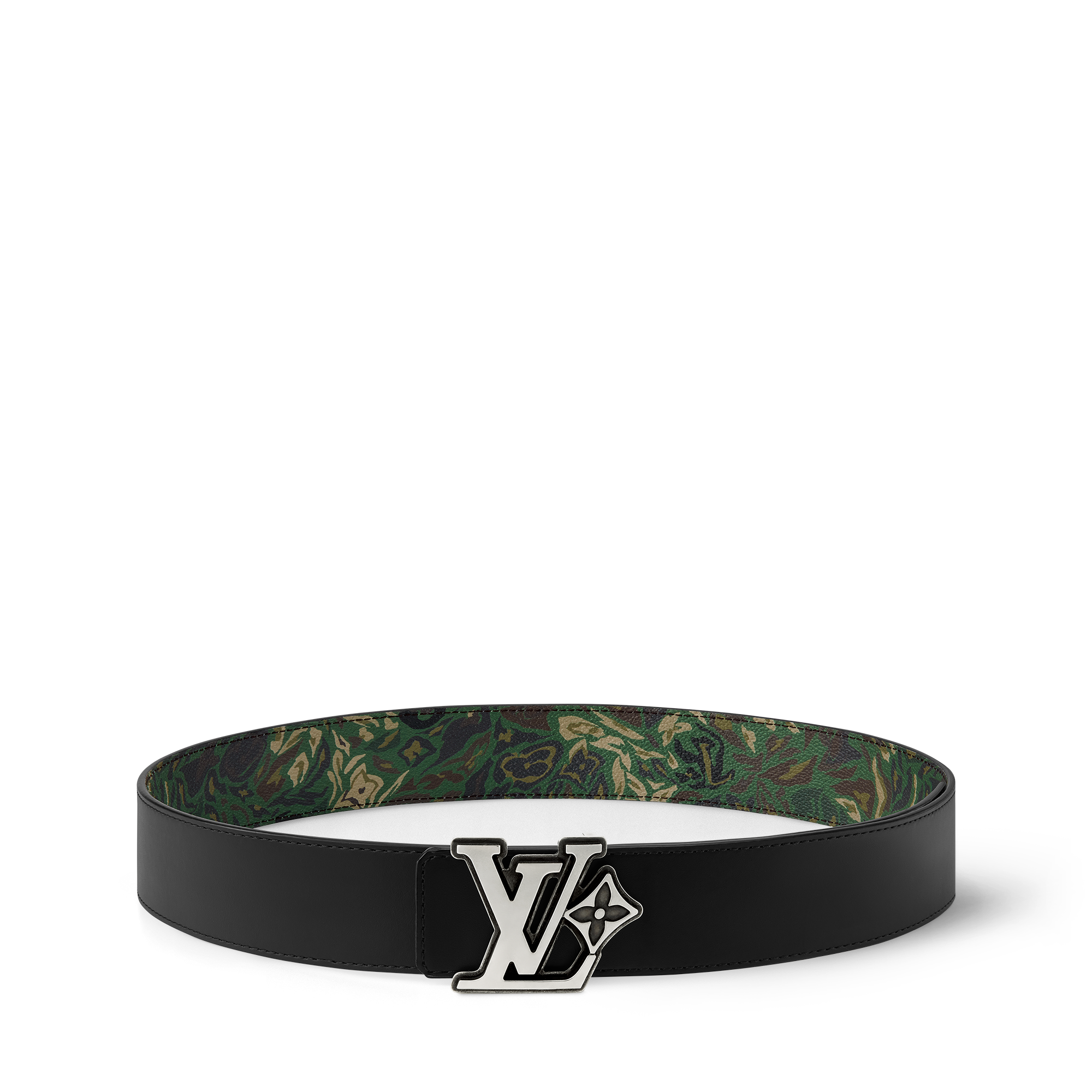 LV Flower Camoflage 40mm Reversible Belt  in Men