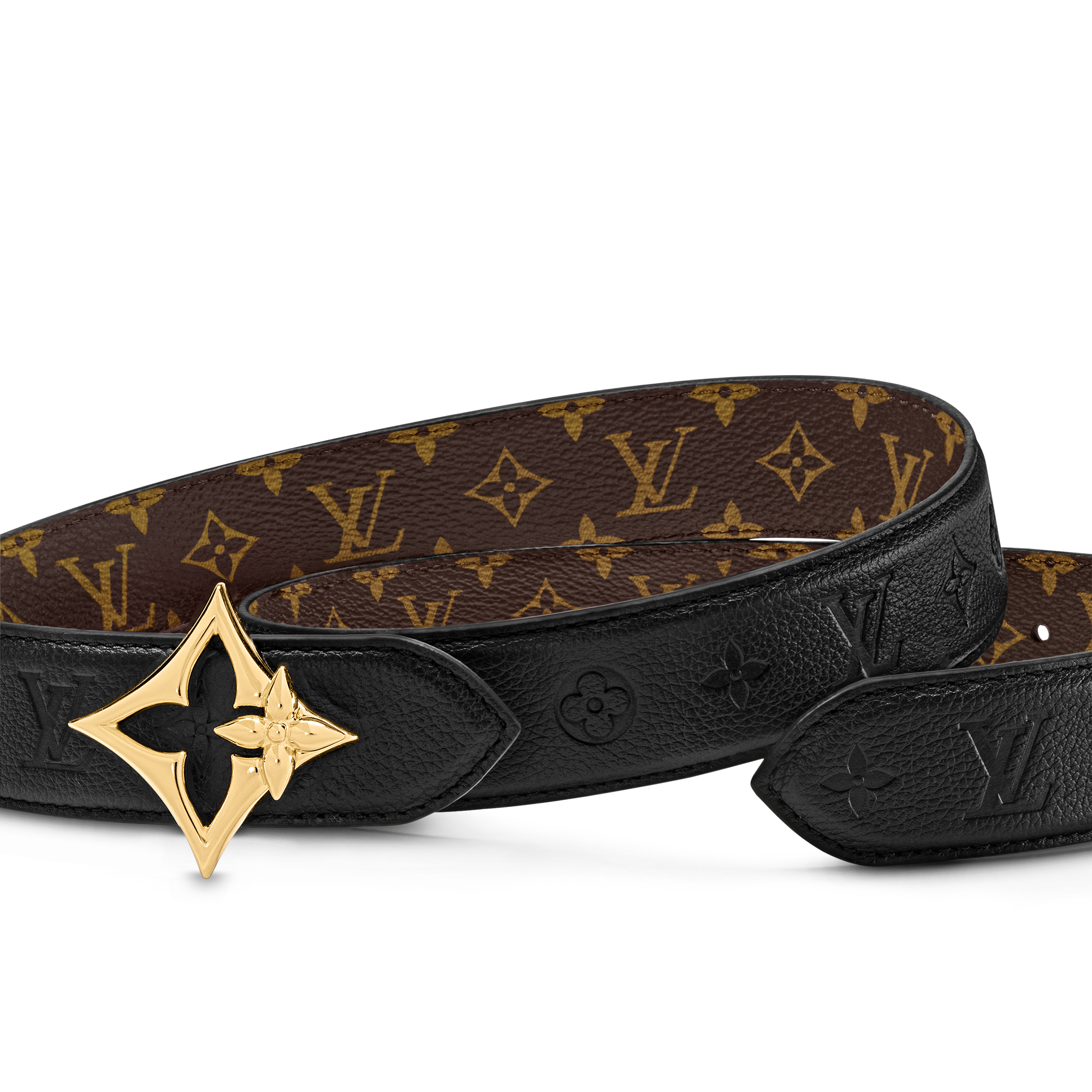 LV Flowergram 30mm Reversible Belt Monogram Canvas in Women
