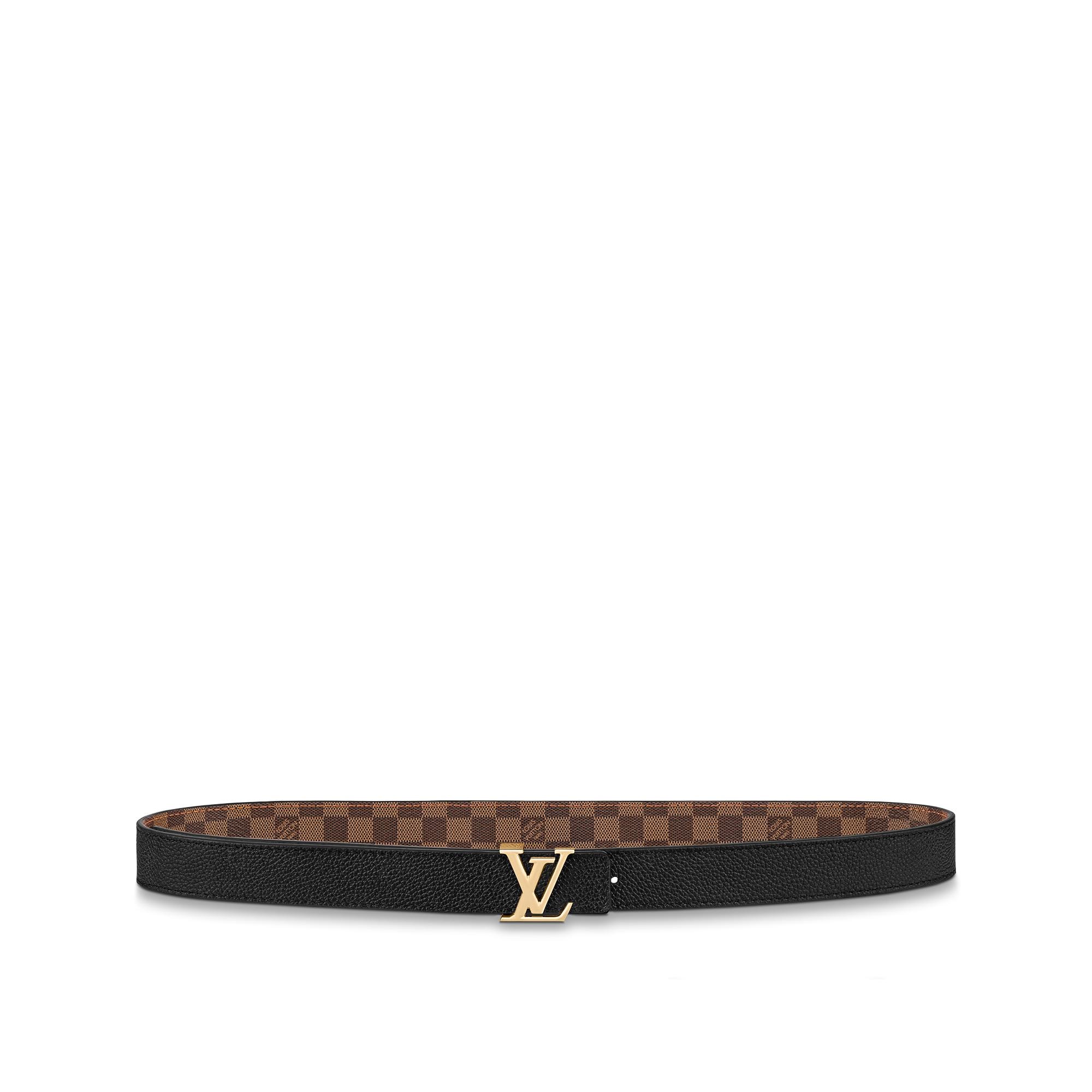 LV Iconic 25MM Reversible Belt Damier Ebene Canvas in Women