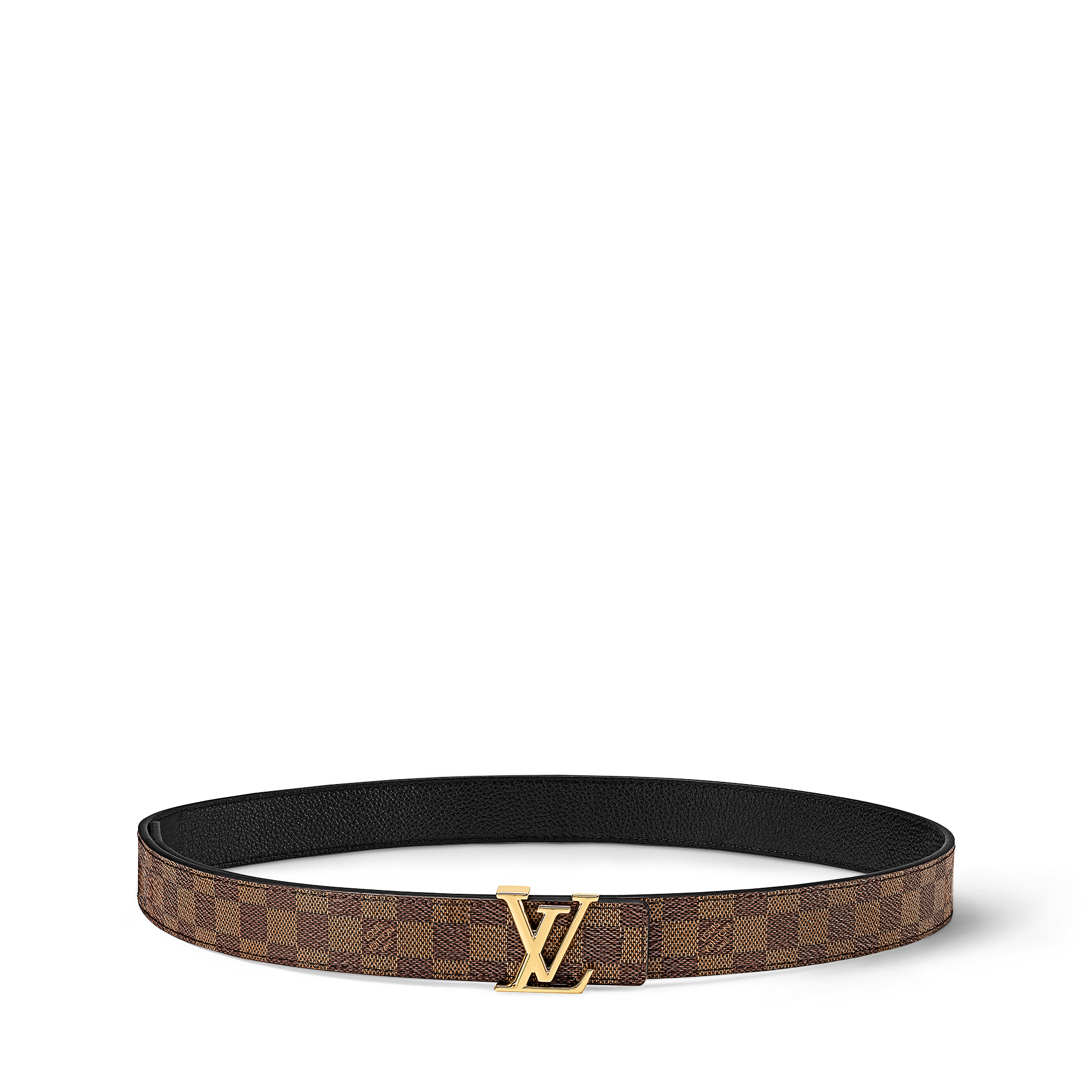 LV Iconic 25MM Reversible Belt Damier Ebene Canvas in Women