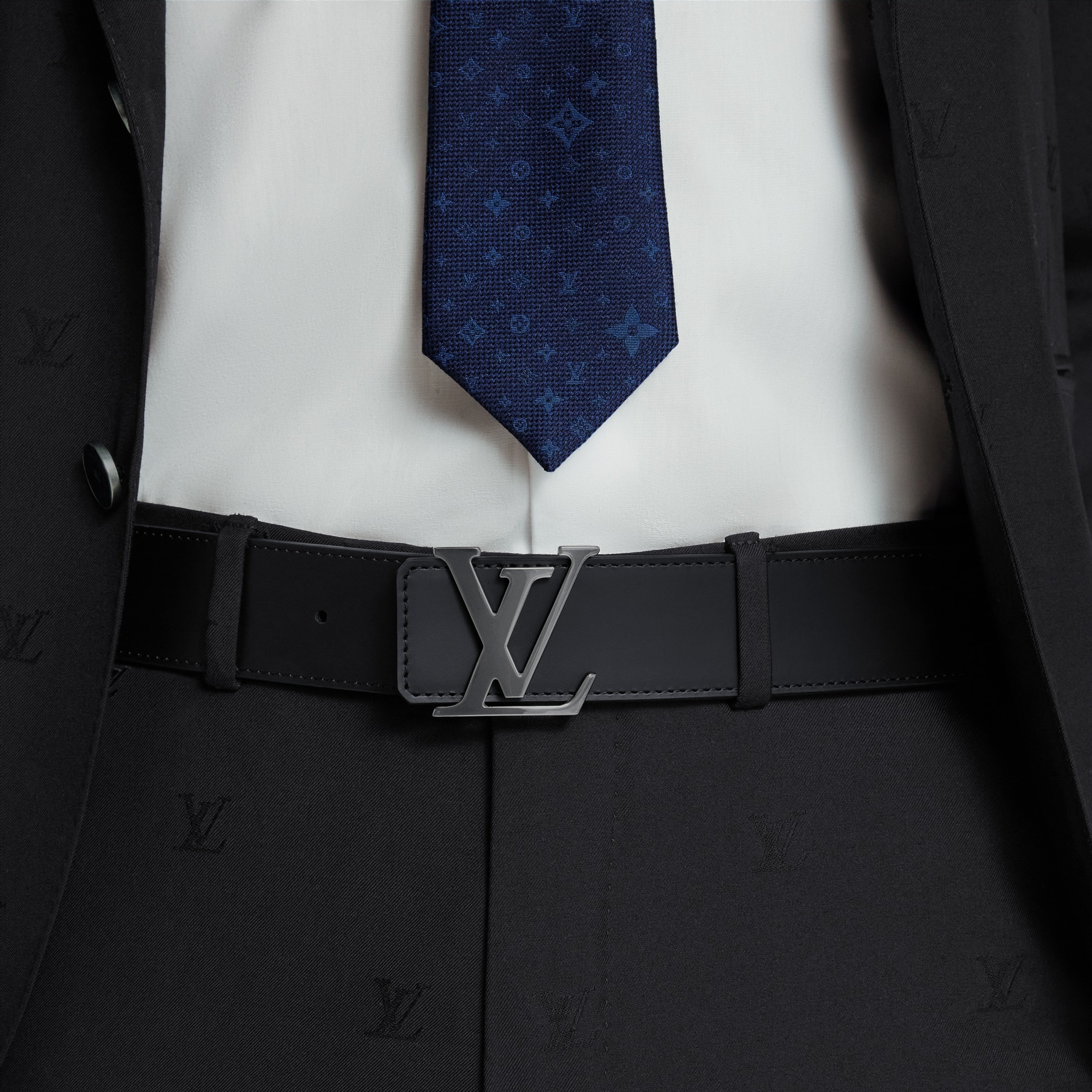 LV Initiales 40MM Reversible Belt Monogram Eclipse Canvas in Men