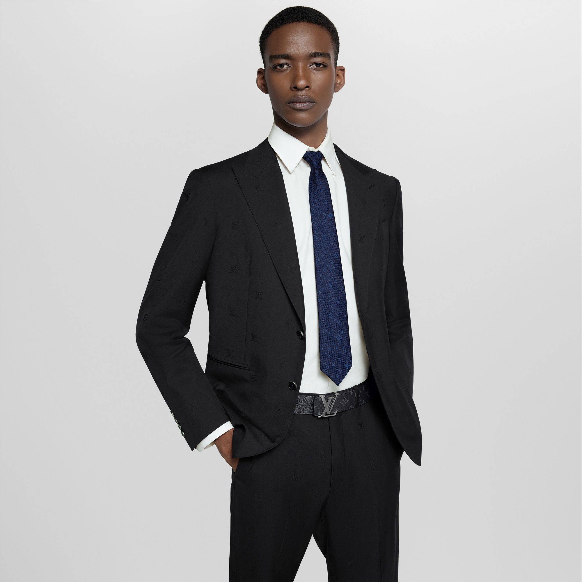 LV Initiales 40MM Reversible Belt Monogram Eclipse Canvas in Men