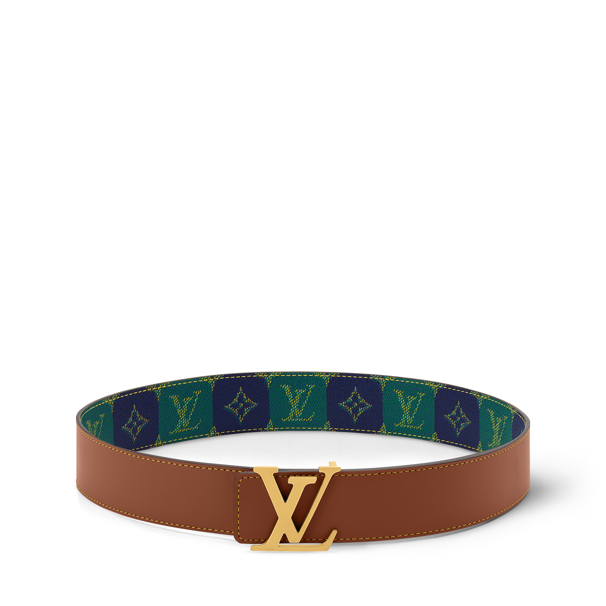 LV Initiales College Monogram Heritage 40mm Reversible Belt  in Men