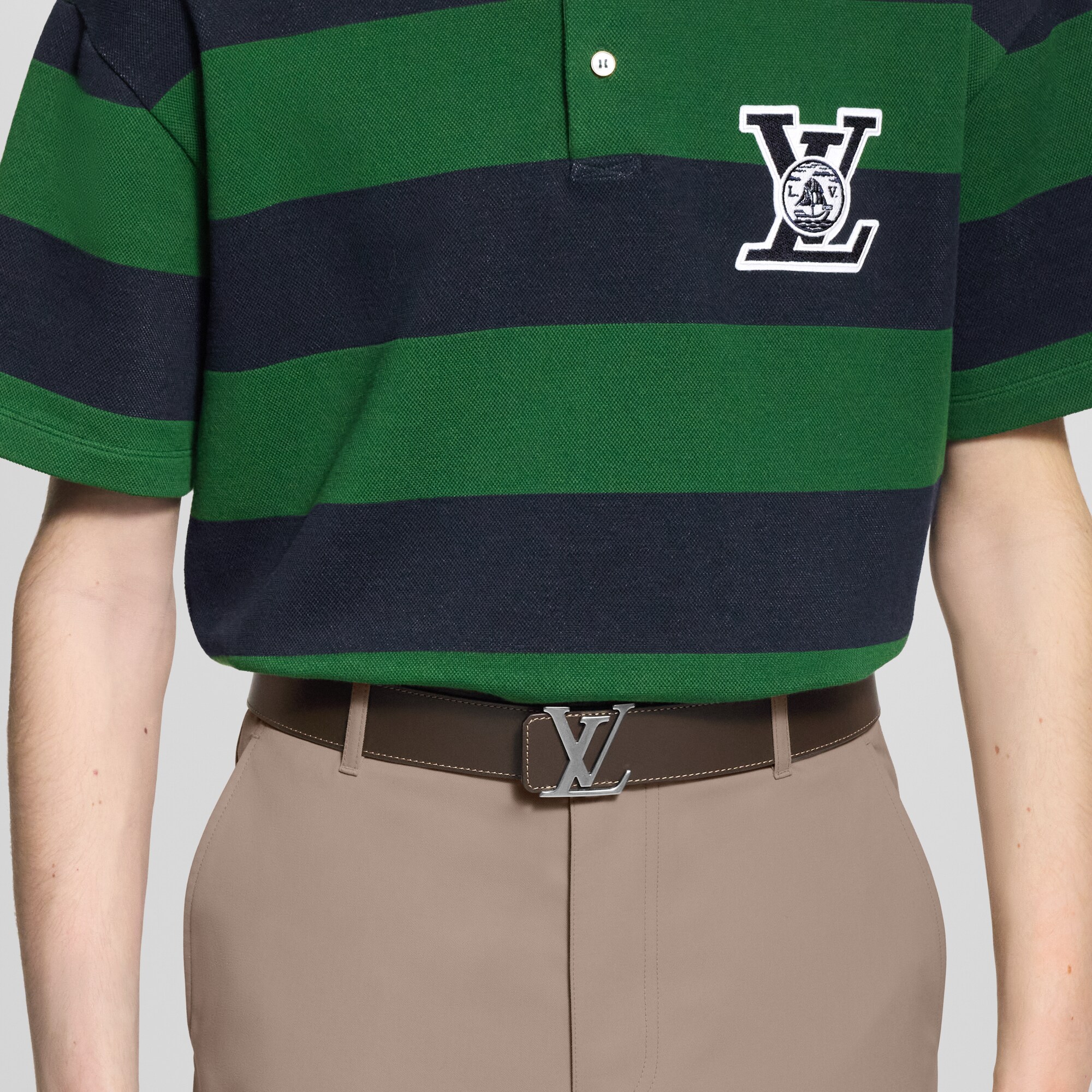LV Initiales College Monogram Heritage 40mm Reversible Belt  in Men