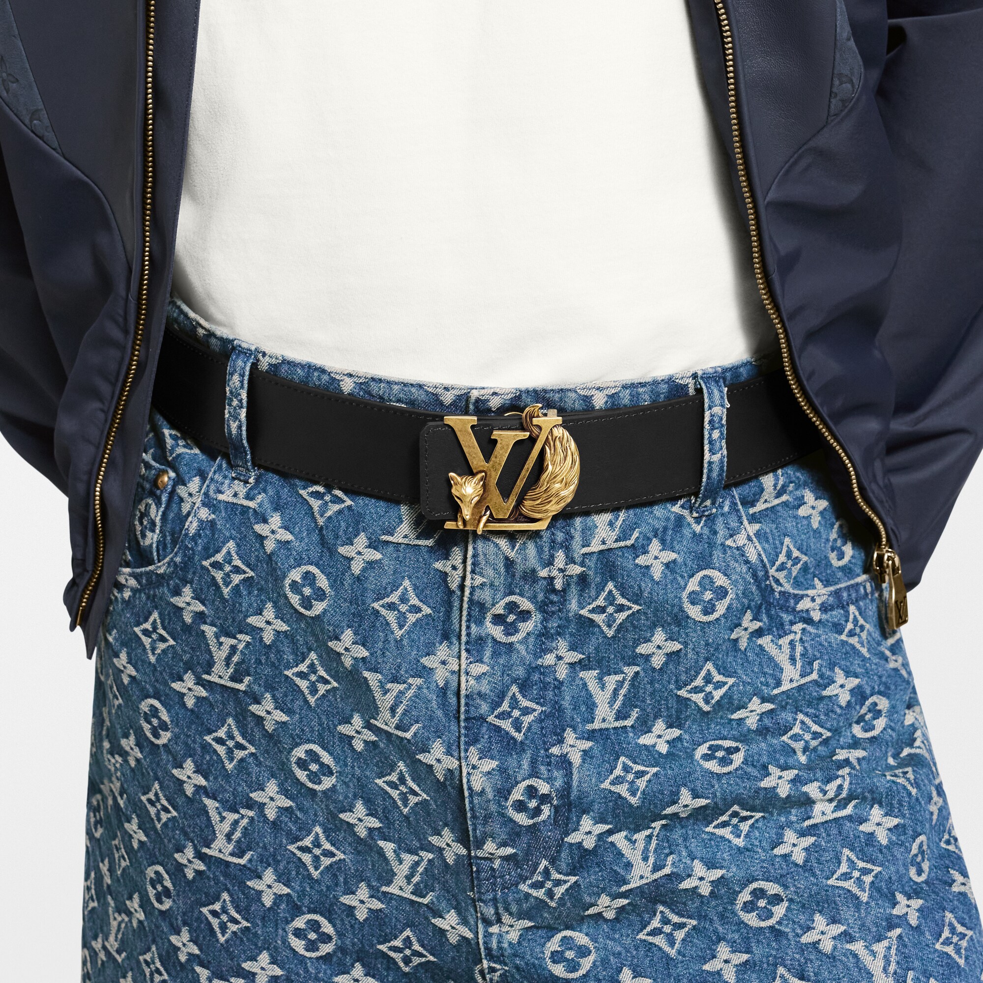 LV Initiales Fox 40mm Reversible Belt  in Men