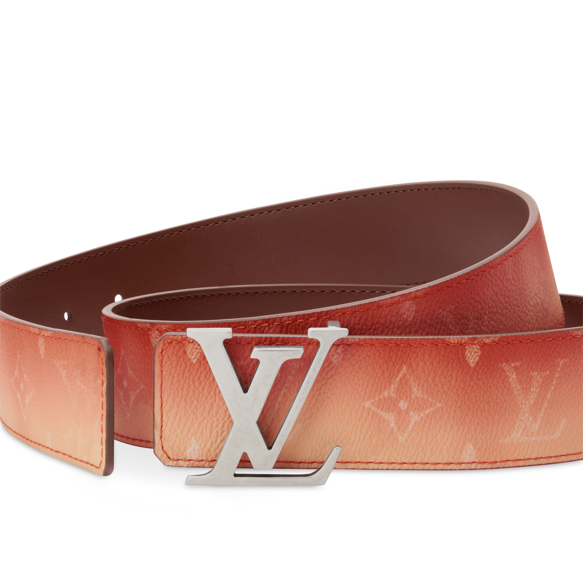 LV Initiales Monogram Pigment 40mm Reversible Belt 