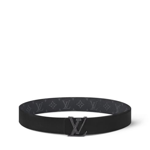 LV Initiales Studs 40mm Reversible Belt Monogram Eclipse Canvas in Men's Accessories Belts collections by Louis Vuitton (Product zoom)