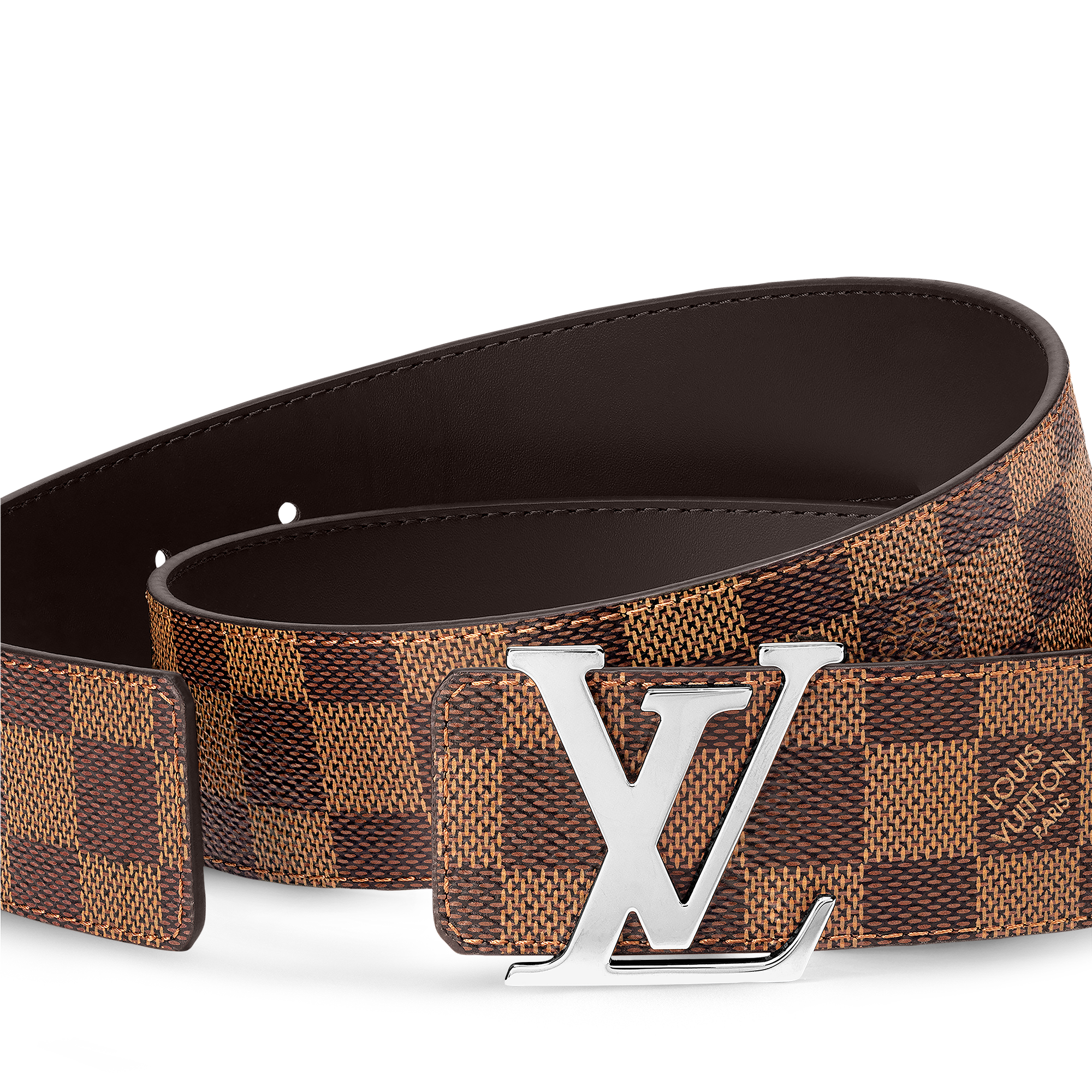 LV Initials 40mm Reversible Belt Damier Graphite Canvas in Men