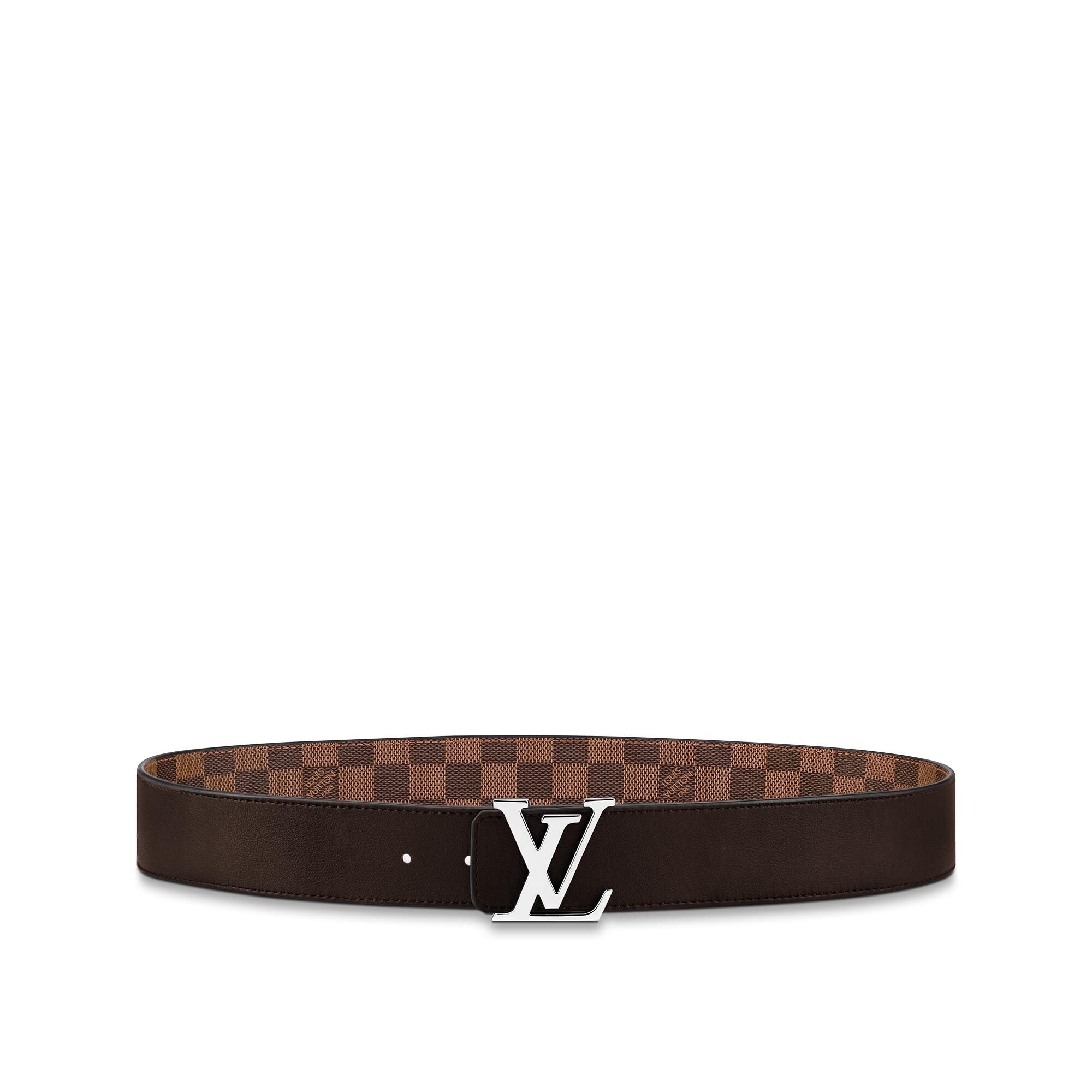 LV Initials 40mm Reversible Belt Damier Graphite Canvas in Men