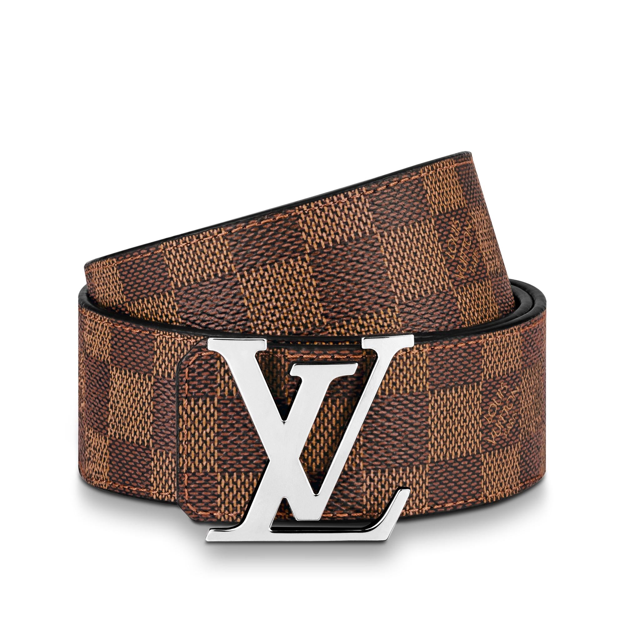 LV Initials 40mm Reversible Belt Damier Graphite Canvas in Men