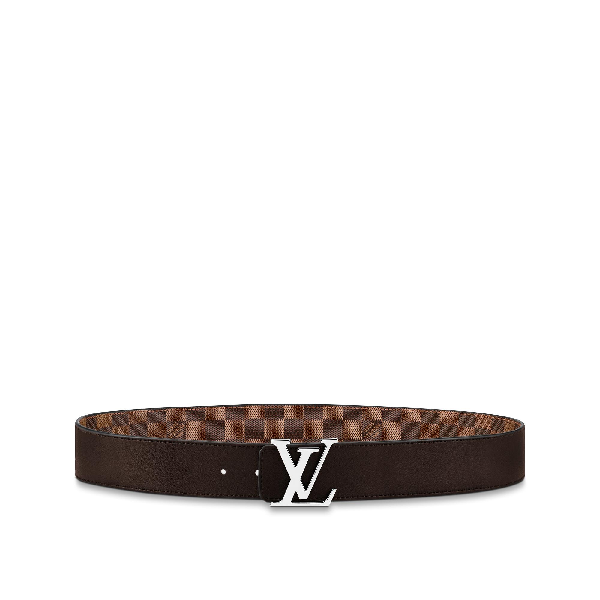 LV Initials 40mm Reversible Belt Damier Graphite Canvas in Men