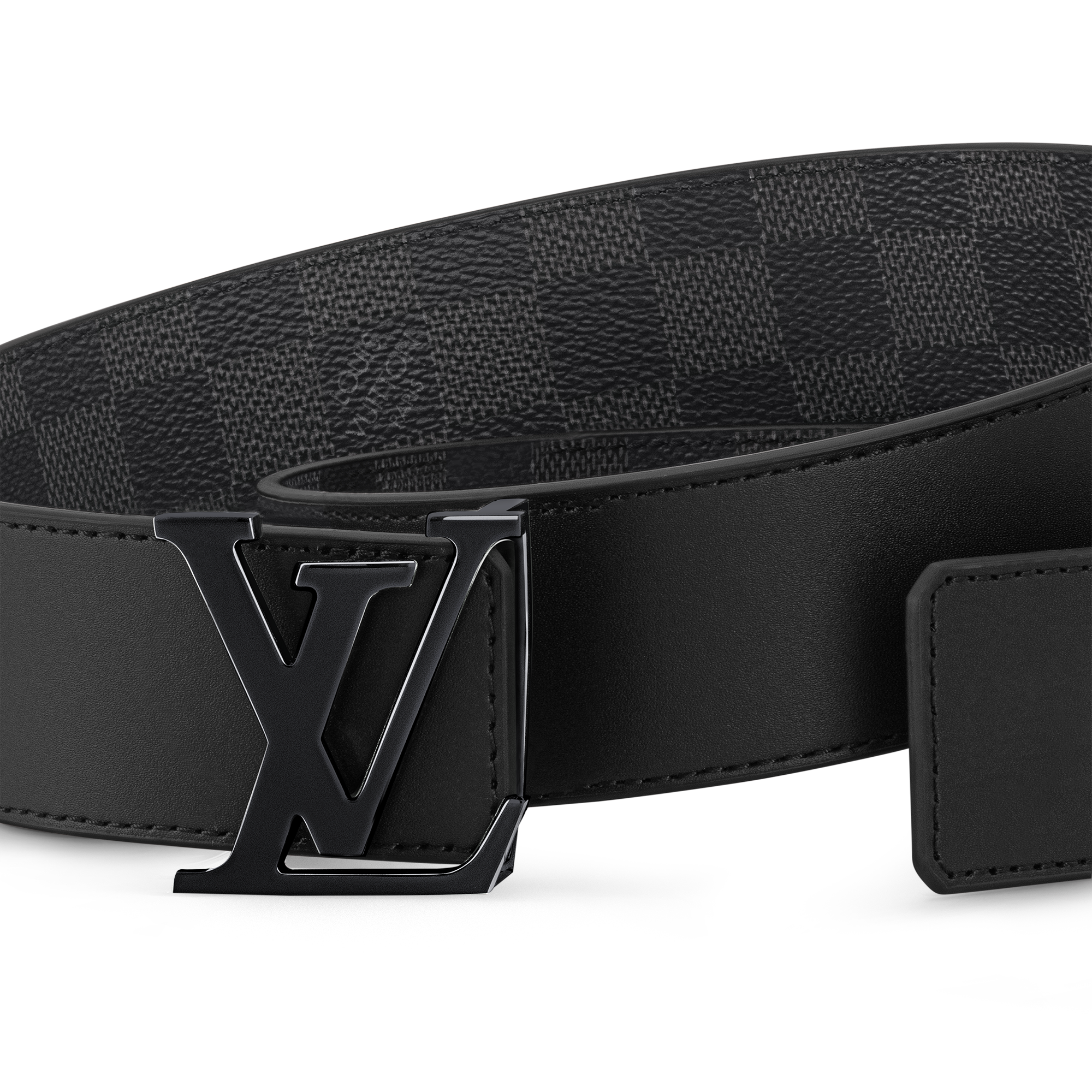 LV Initials 40mm Reversible Belt Damier Graphite Canvas in Men