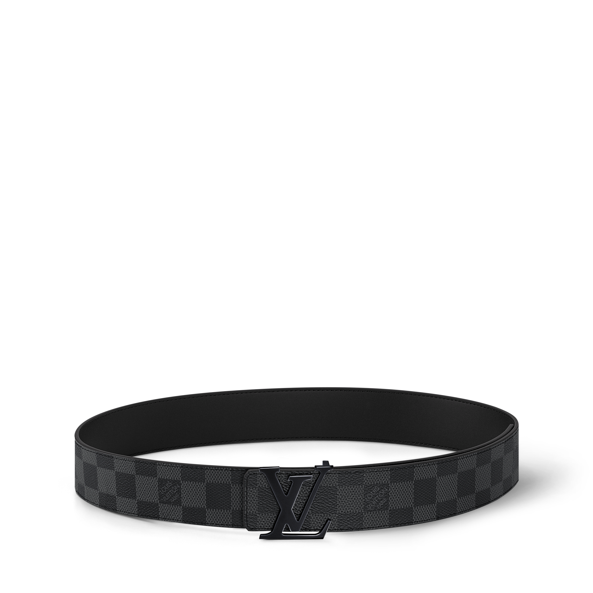LV Initials 40mm Reversible Belt Damier Graphite Canvas in Men
