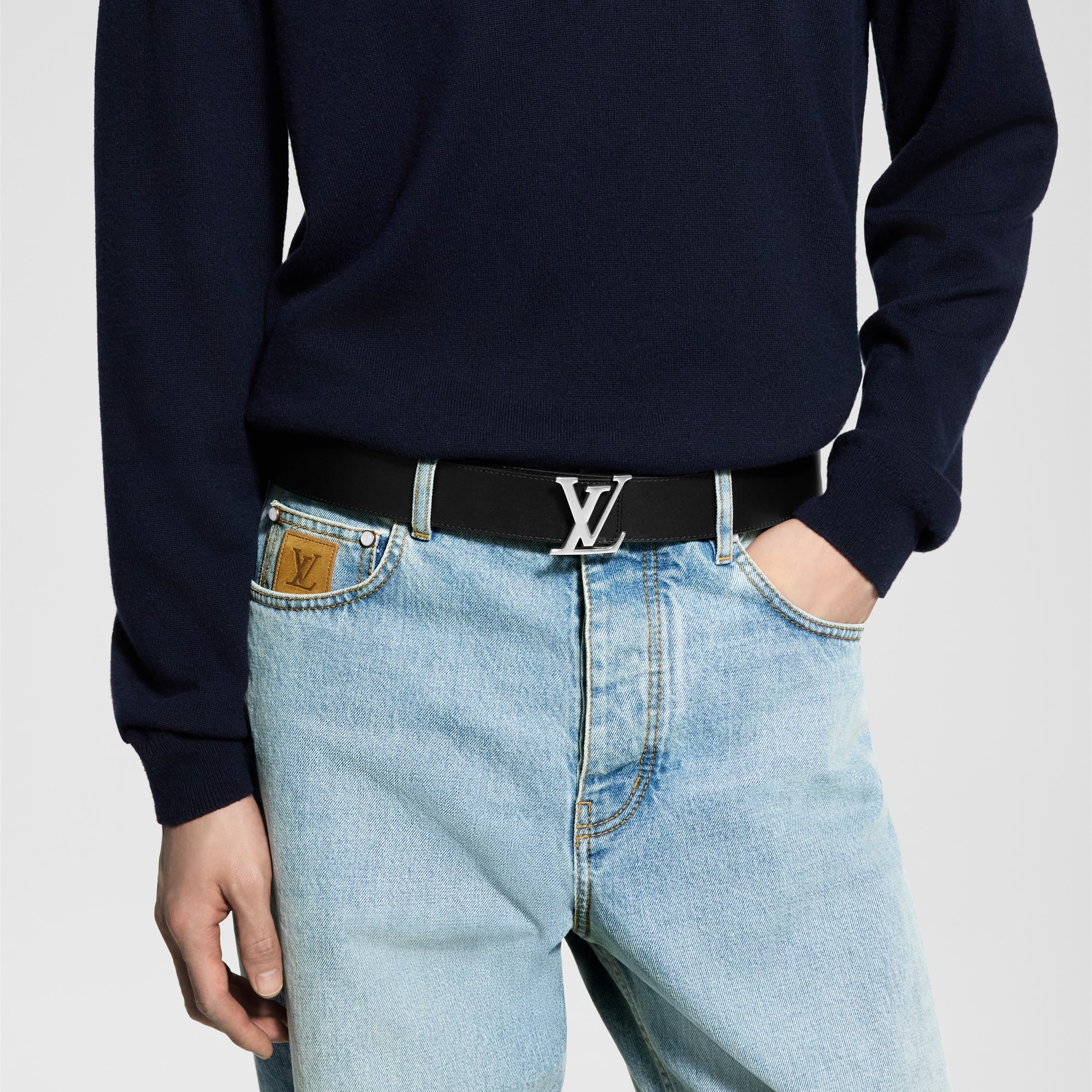LV Initials 40MM Reversible Belt Monogram Eclipse Reverse in Men