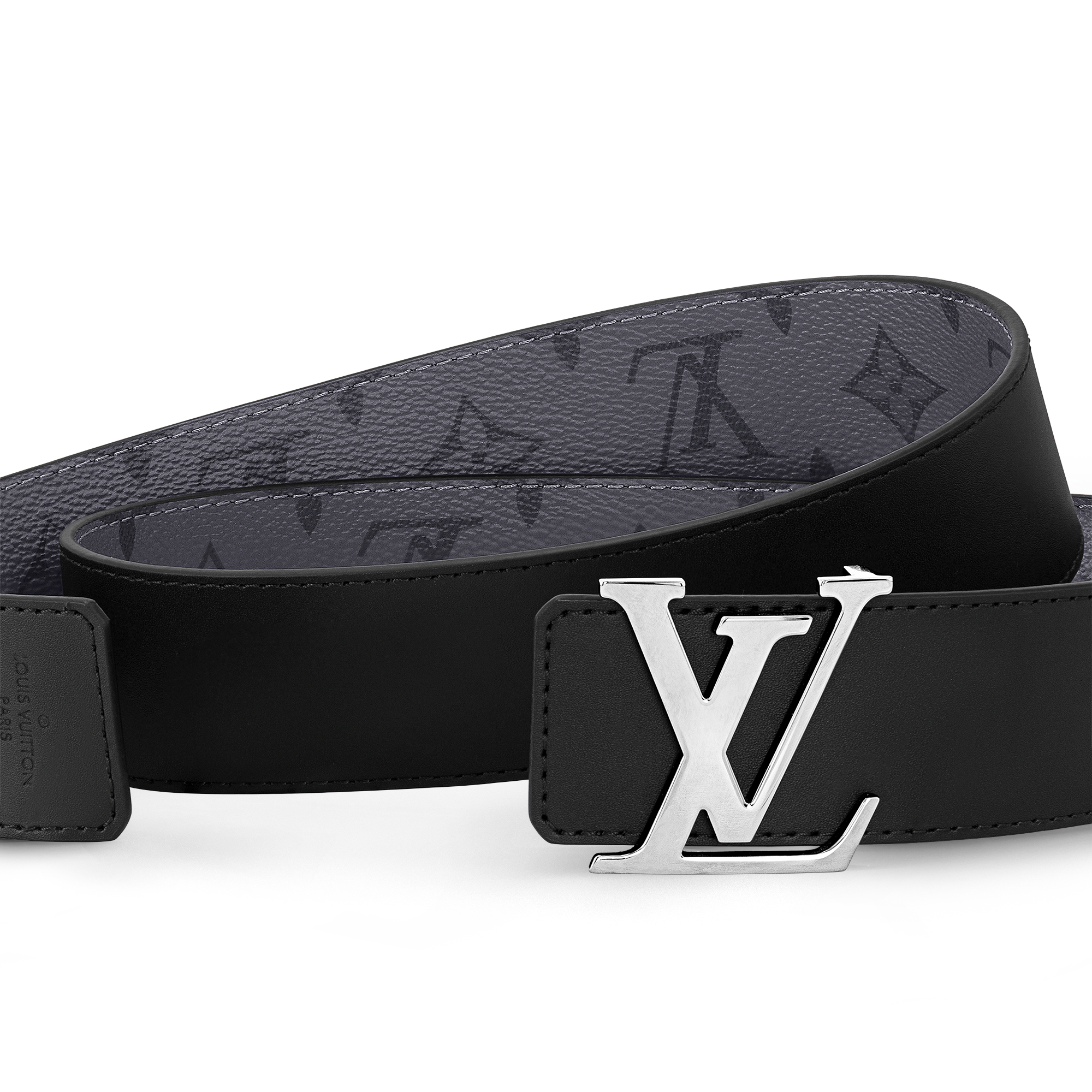LV Initials 40MM Reversible Belt Monogram Eclipse Reverse in Men