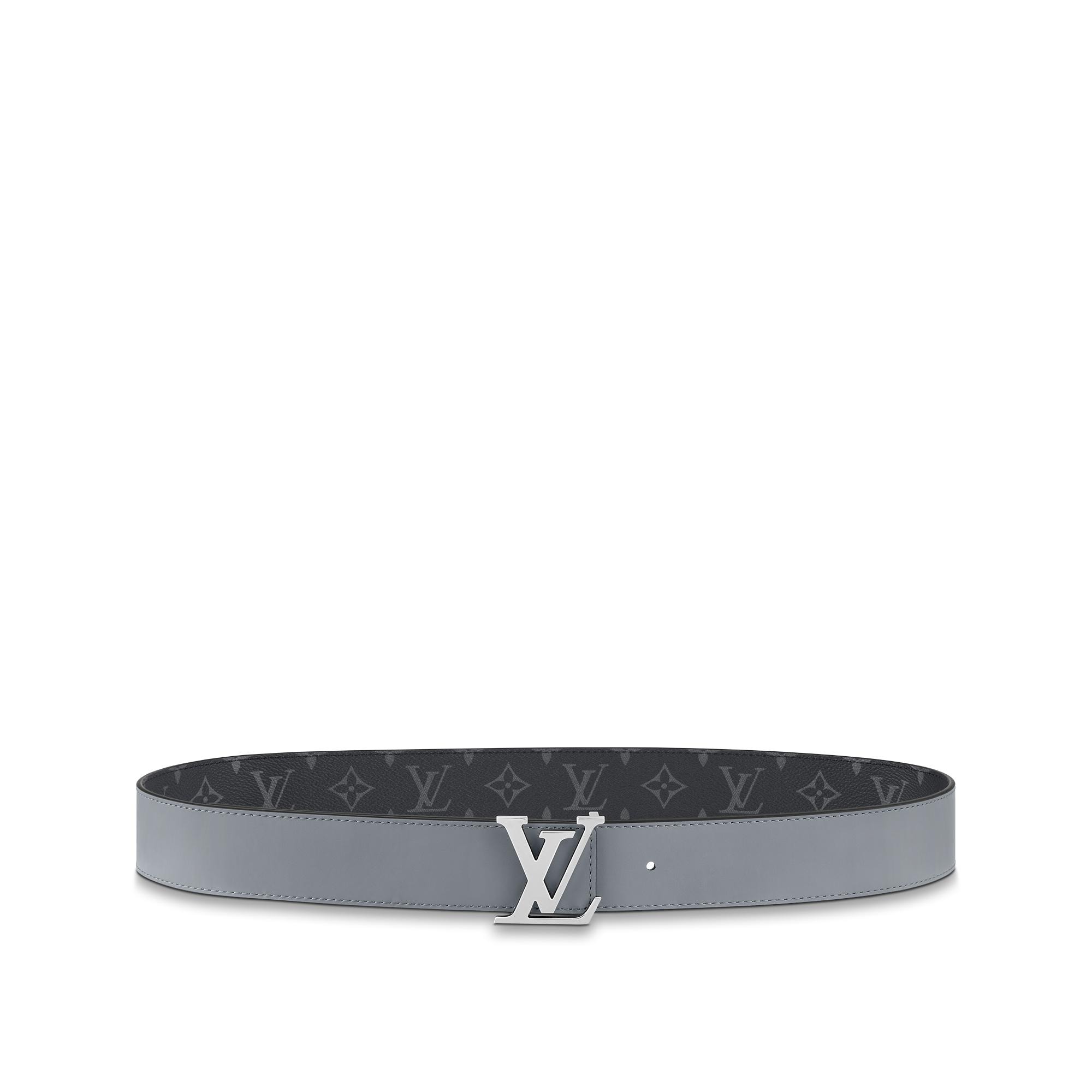 LV Initials 40MM Reversible Belt Monogram Eclipse Canvas in Men