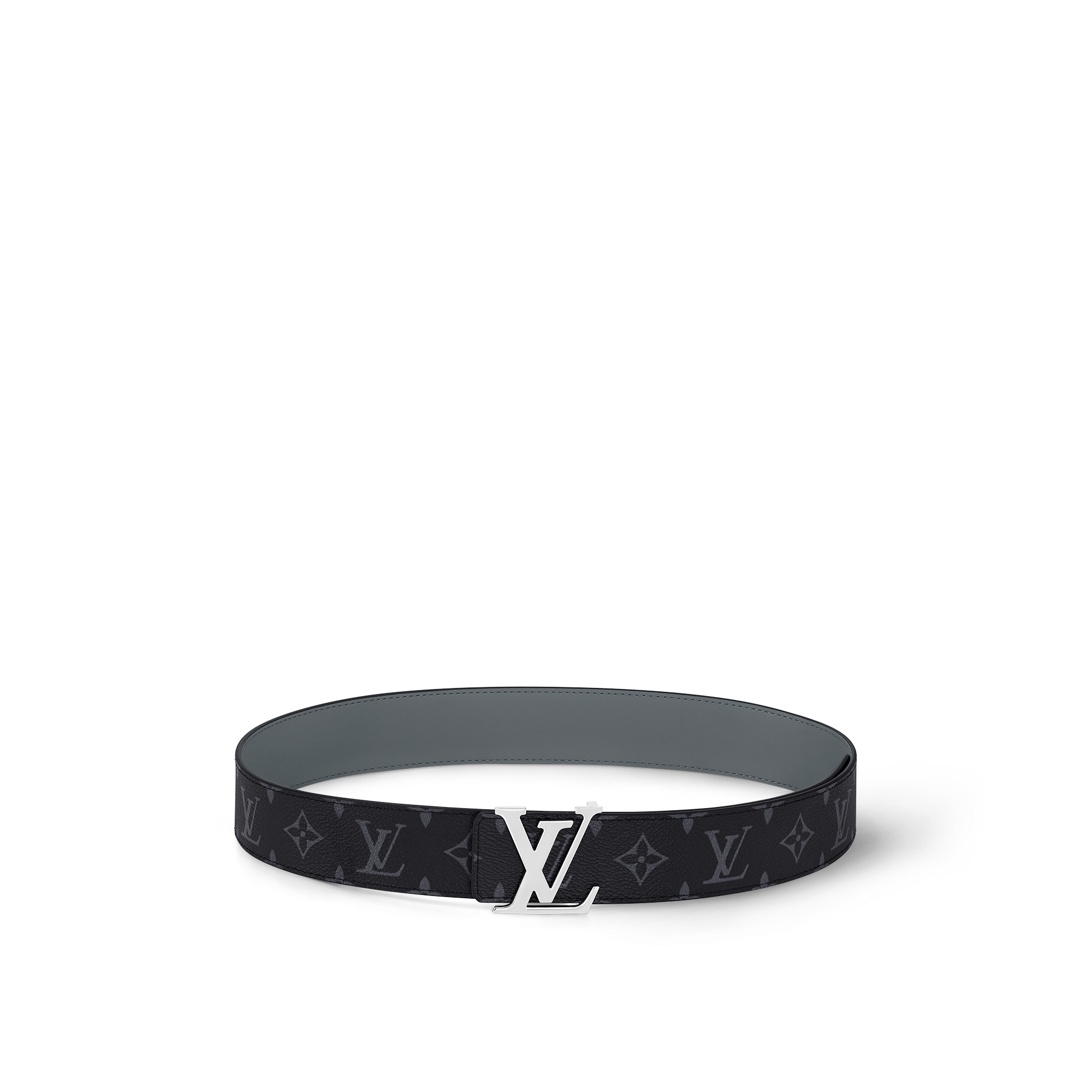 LV Initials 40MM Reversible Belt Monogram Eclipse Canvas in Men