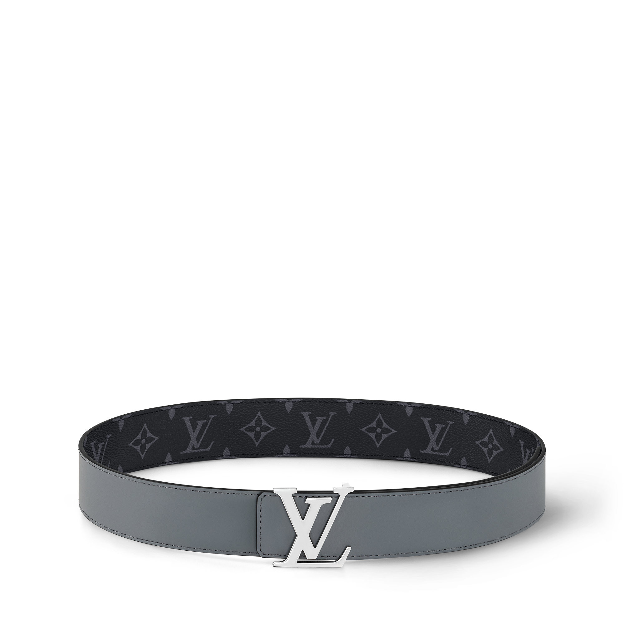 LV Initials 40MM Reversible Belt Monogram Eclipse Canvas in Men