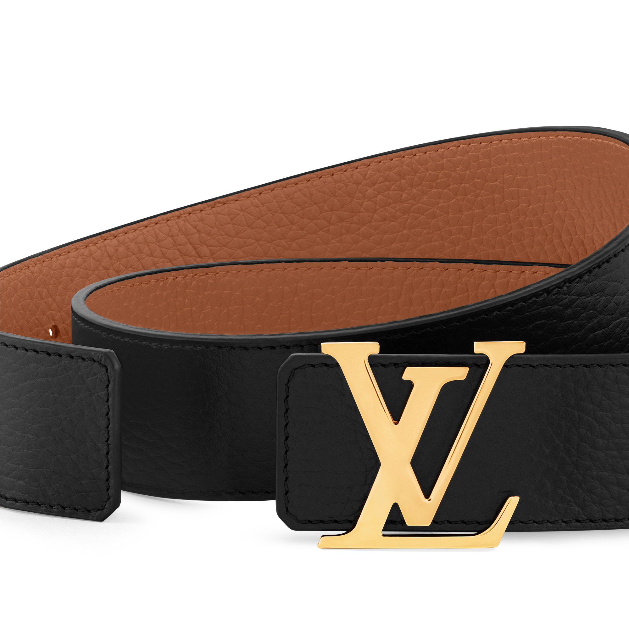 LV Initials 40MM Reversible Belt Taurillon Leather in Men