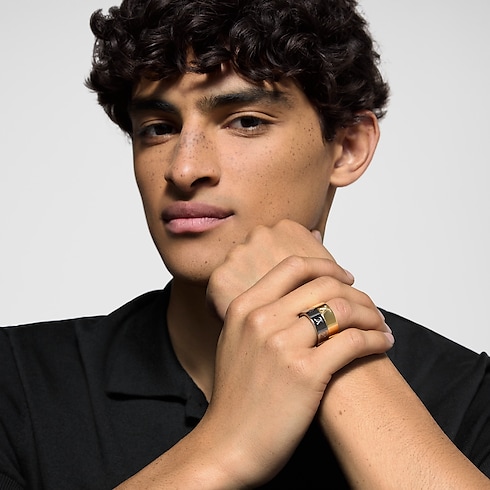 LV Instinct Set of 2 Rings S00 in Men's Fashion Jewelry All Fashion Jewelry collections by Louis Vuitton (Product zoom)