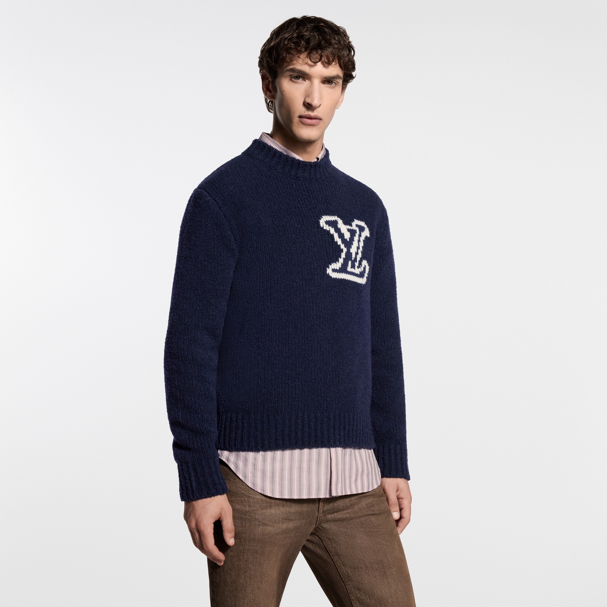 LV Intarsia Crewneck - Valentine