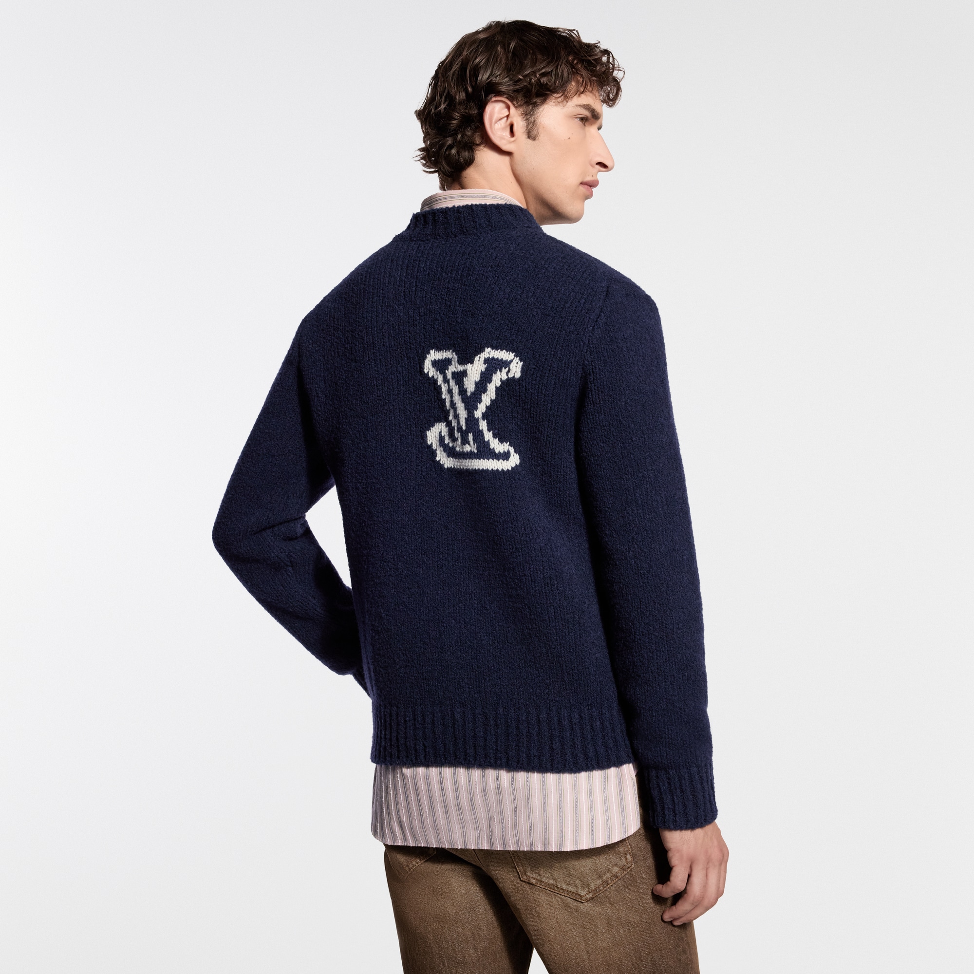 LV Intarsia Crewneck - Valentine