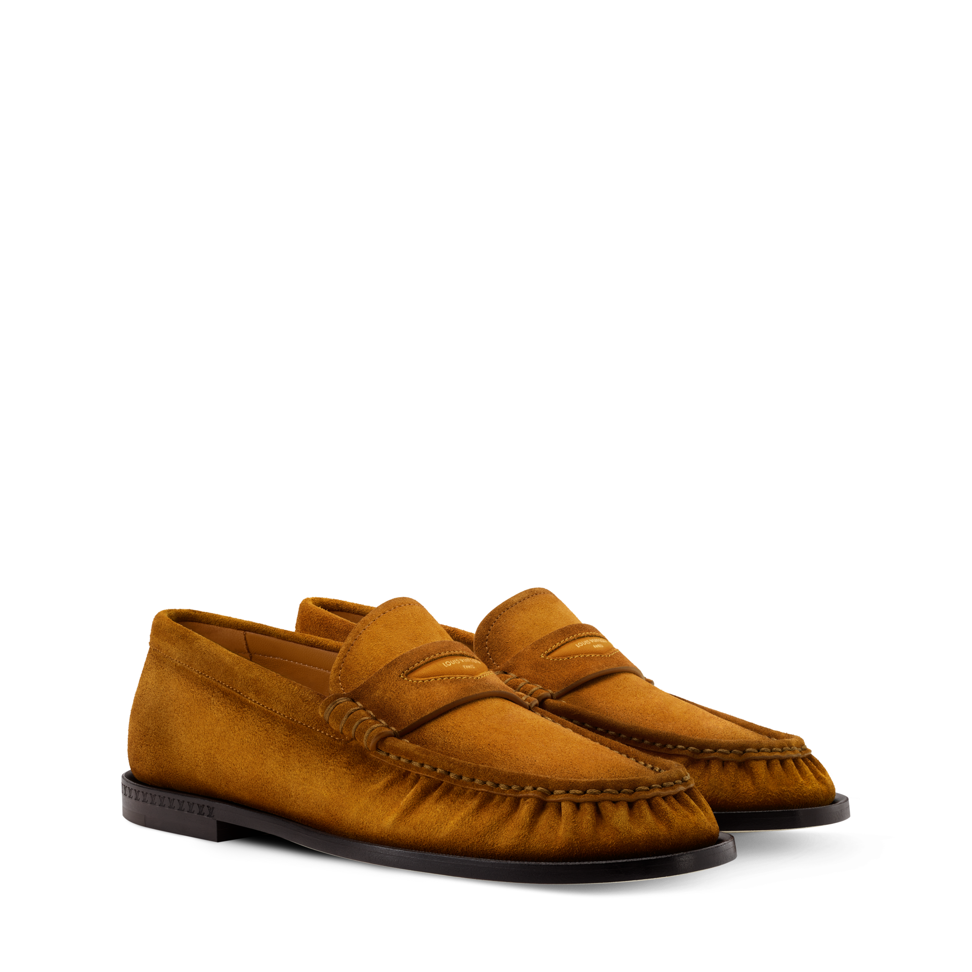 Louis Vuitton Men’s Vibrant Canary Yellow Suede Loafers PERRY | Men main image 4