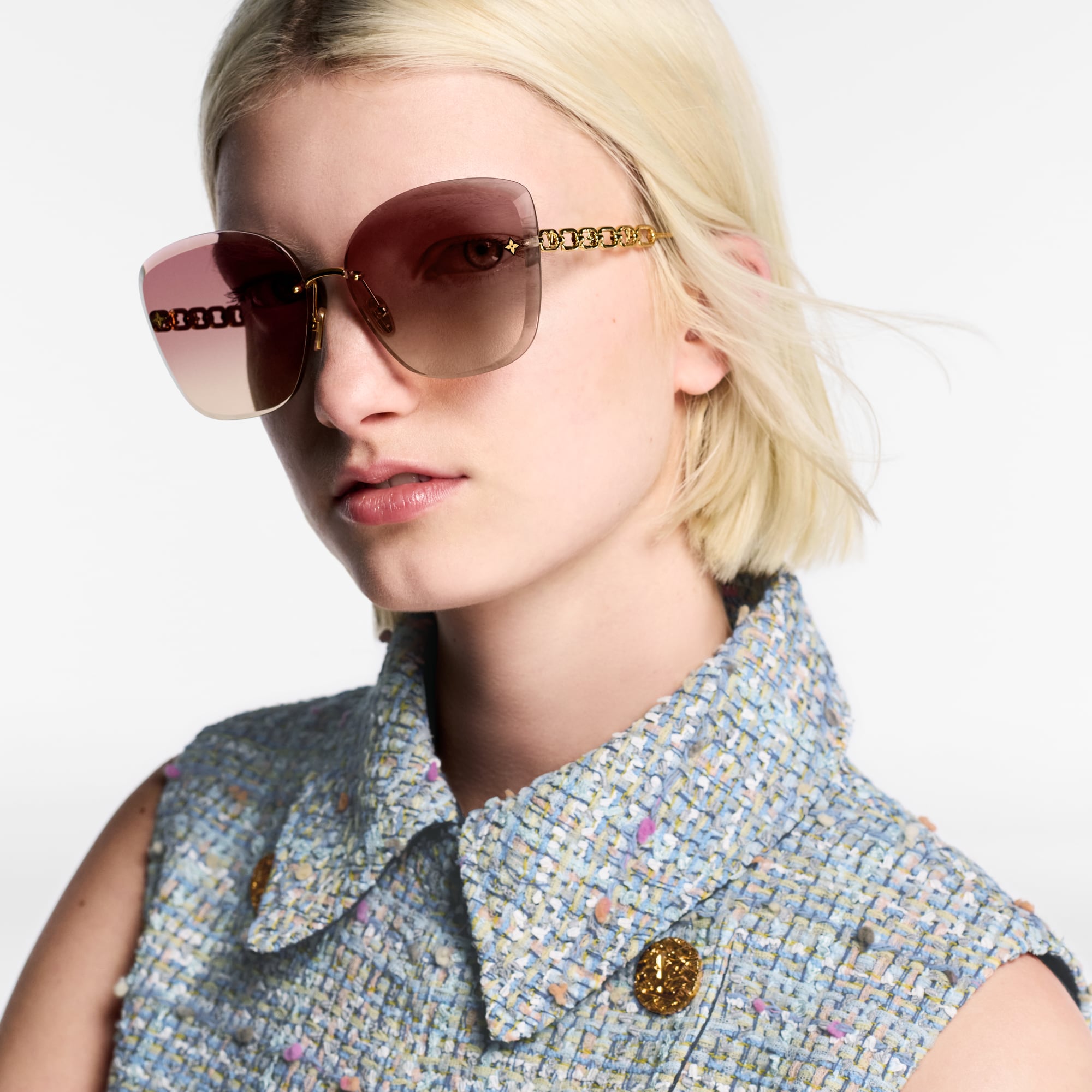 LV Jewel Round Cat Eye Sunglasses S00 in Women