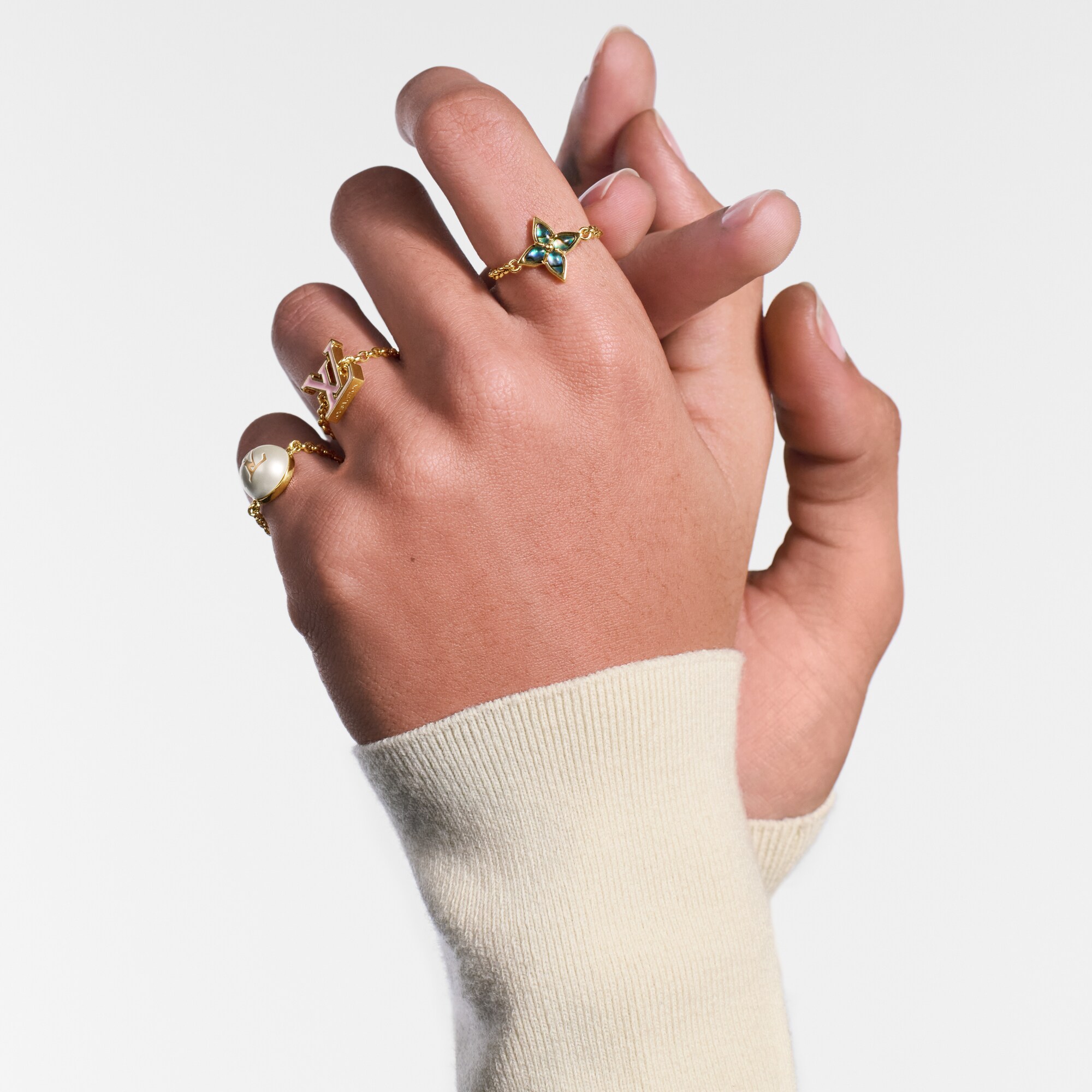 LV Layer Color ring set S00 in Women