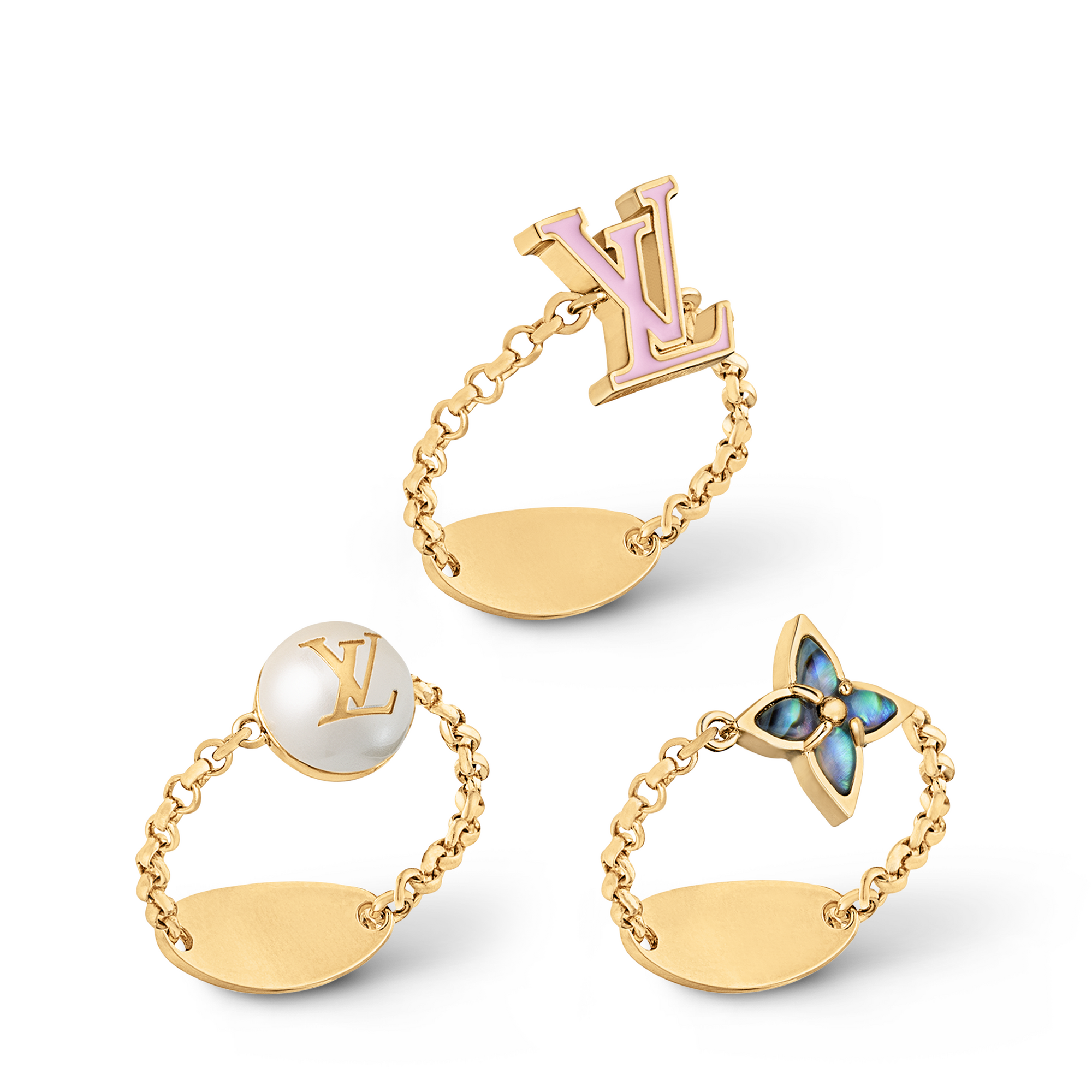 LV Layer Color ring set S00 in Women
