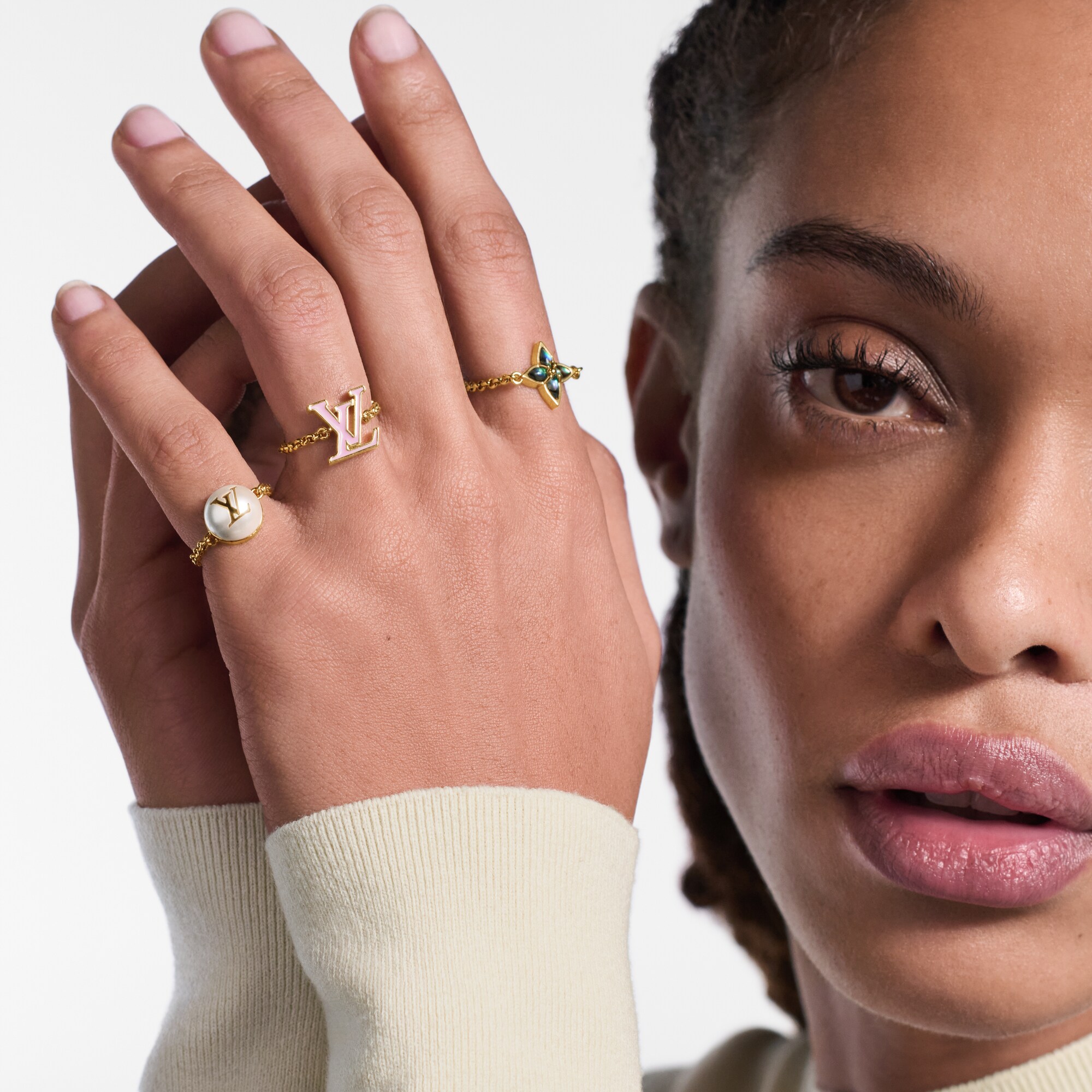 LV Layer Color ring set S00 in Women