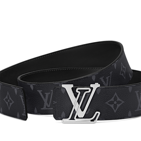 LV Line 40mm Reversible Belt Monogram Eclipse Canvas in Men's Accessories Belts collections by Louis Vuitton (Product zoom)