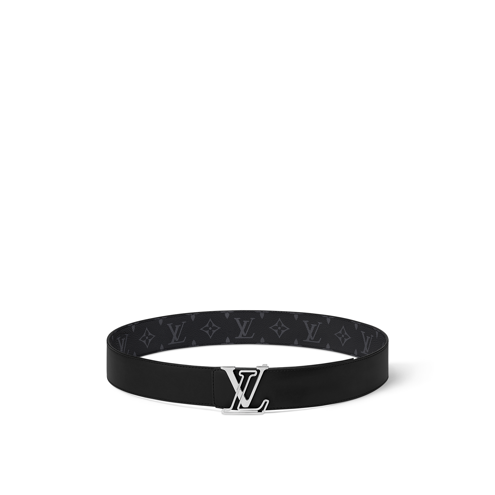 LV Line 40mm Reversible Belt Monogram Eclipse Canvas in Men
