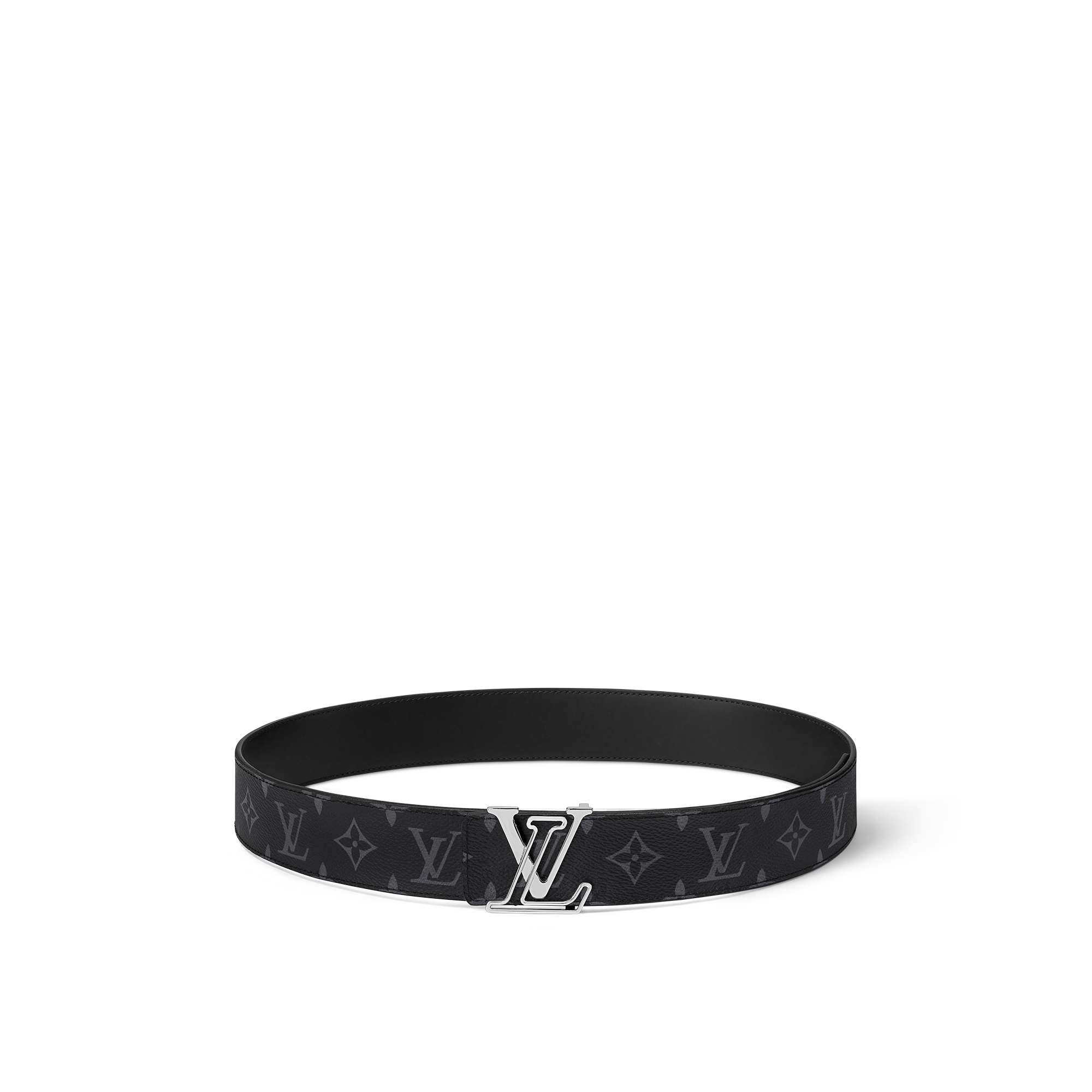 LV Line 40mm Reversible Belt Monogram Eclipse Canvas in Men