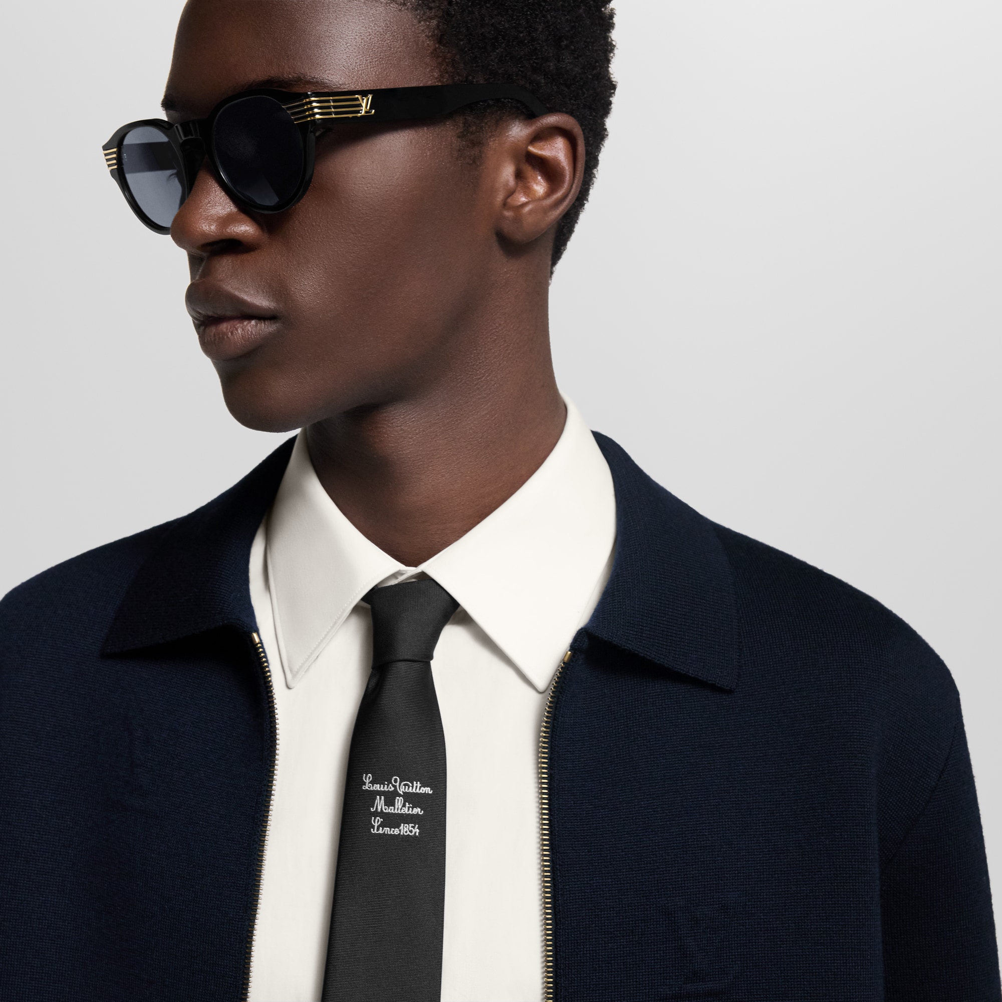 LV Malletier Tie S00 Men Accessories Ties and Pocket Squares | LOUIS VUITTON (Product zoom)