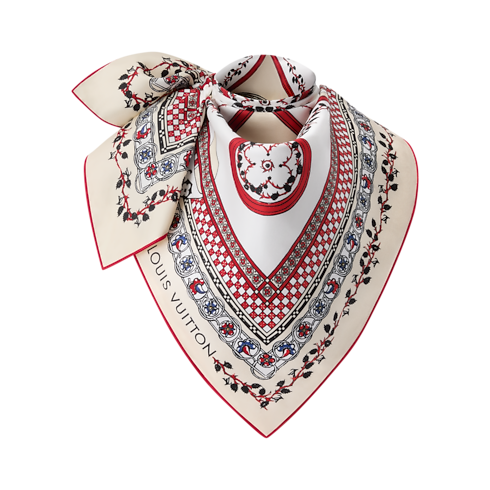 LV Medieval Flowers Square 90 S00 in Women's Accessories Silk Squares and Bandeaux collections by Louis Vuitton (Product zoom)