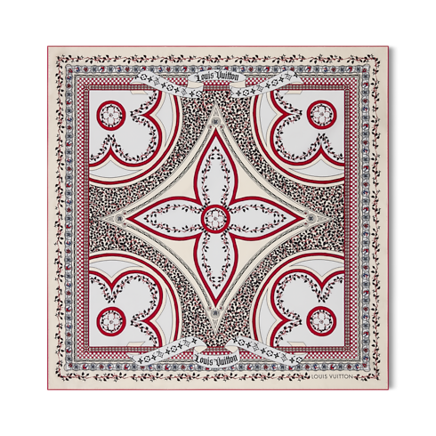 LV Medieval Flowers Square 90 S00 in Women's Accessories Silk Squares and Bandeaux collections by Louis Vuitton (Product zoom)