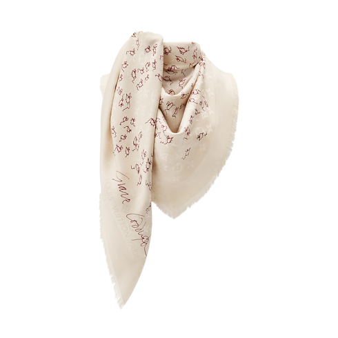 LV Mice Monogram Classique Shawl S00 in Women's Accessories Shawls collections by Louis Vuitton (Product zoom)