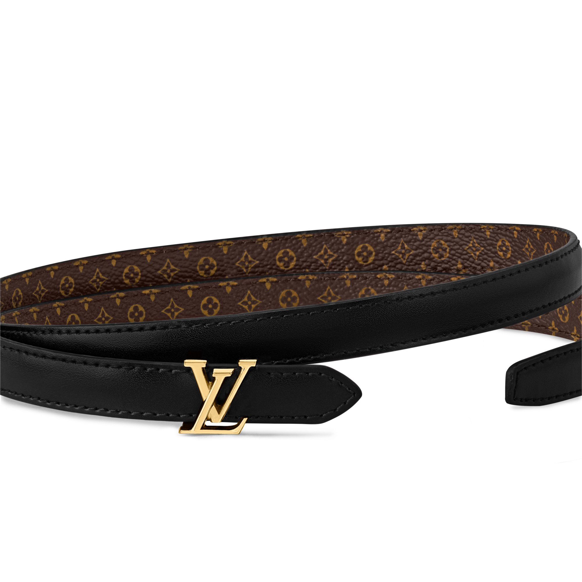 LV Mini 15mm Reversible Belt Monogram Canvas in Women