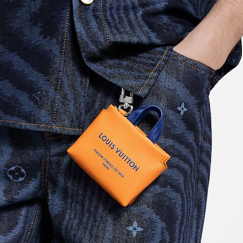 LV Mini Shopper Bag Charm S00 in Men's Accessories Key Holders and Bag Charms collections by Louis Vuitton (Product zoom)
