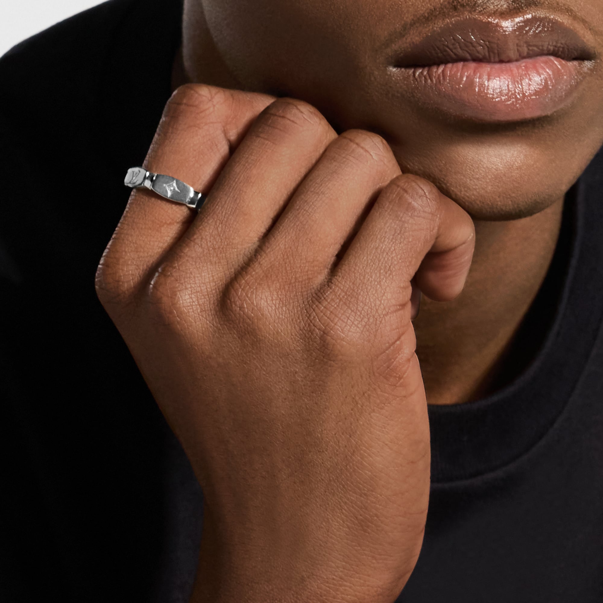 LV Monogram Lovers Ring S00 - Fashion Jewelry M1933M | LOUIS VUITTON