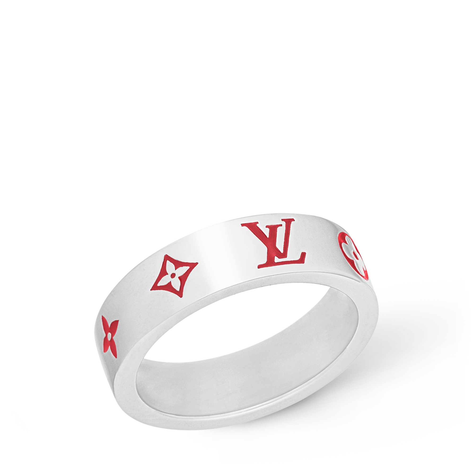 LV Mosaic Thin Ring S00 in Men