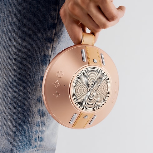 LV Nanogram Speaker Copper in Les Extraordinaires's Watchmaking Connected Objects collections by Louis Vuitton (Product zoom)