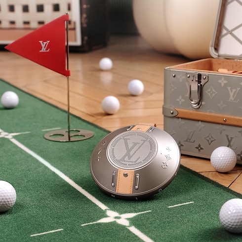 LV Nanogram Speaker Silver in Les Extraordinaires's Watchmaking Connected Objects collections by Louis Vuitton (Product zoom)