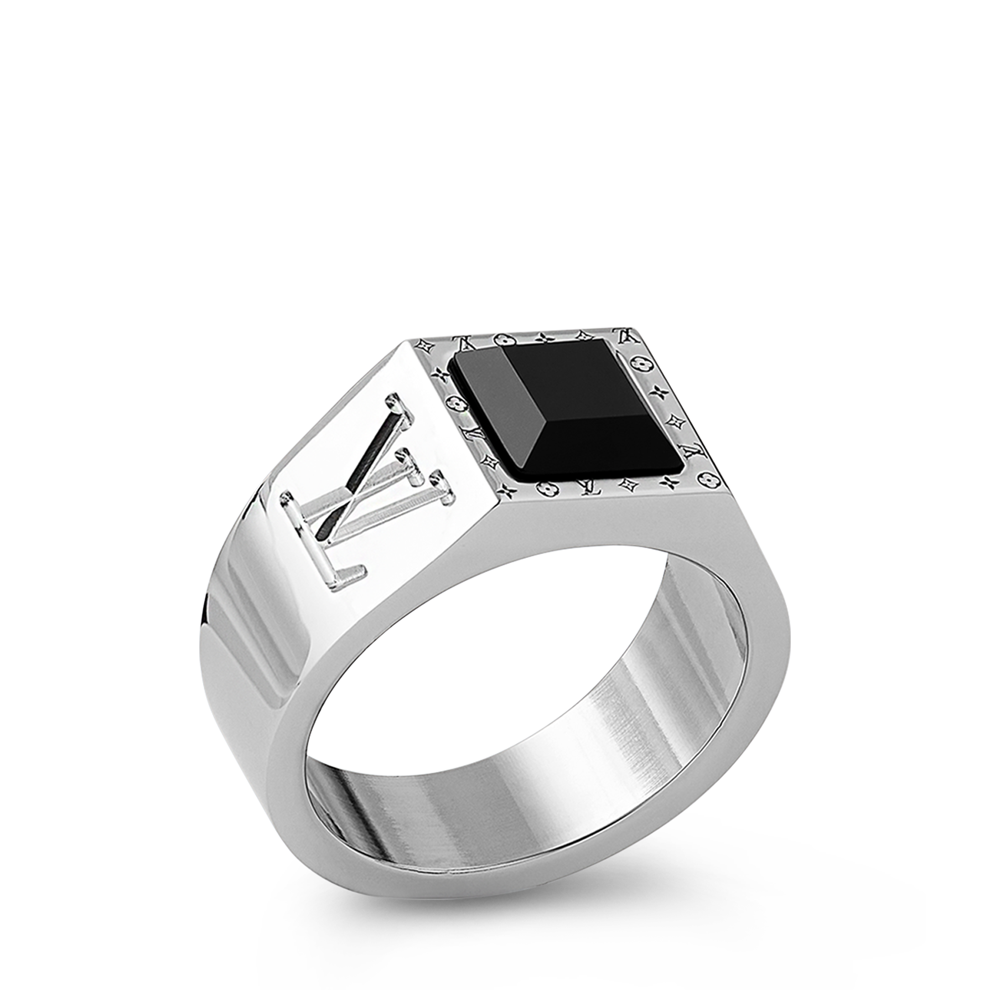 LV Onyx Signet Ring S00 in Men