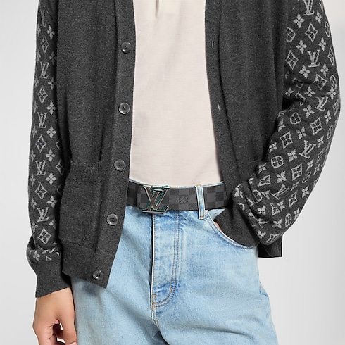 LV Optic Damier Graphite 40mm Reversible Belt in Men's Accessories Belts collections by Louis Vuitton (Product zoom)