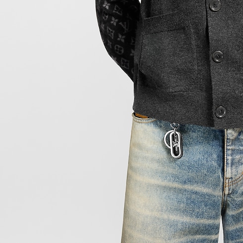 LV Padded Circle Bag Charm And Key Holder S00 in Men's Accessories Key Holders and Bag Charms collections by Louis Vuitton (Product zoom)