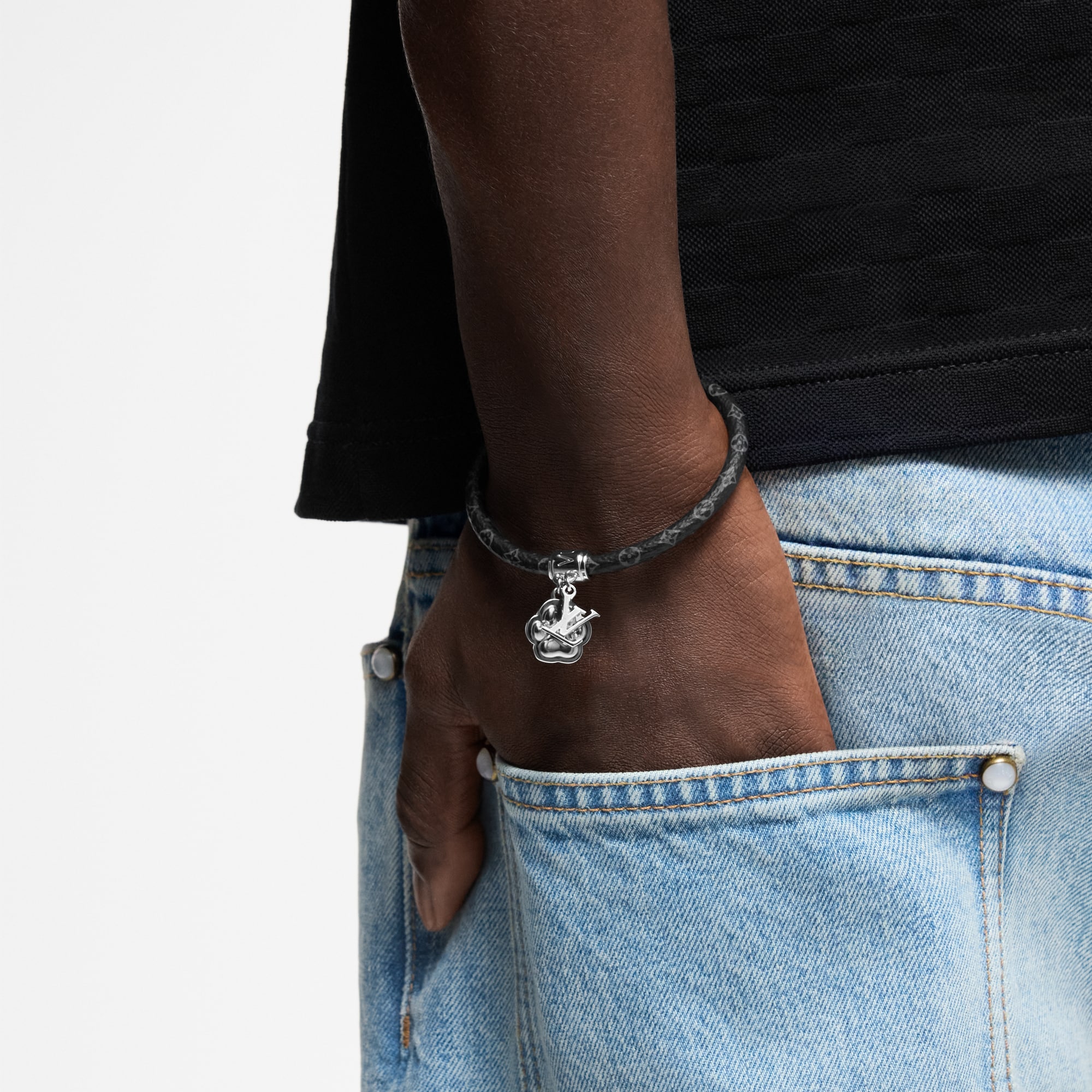LV Paw Bracelet Monogram Canvas in Men