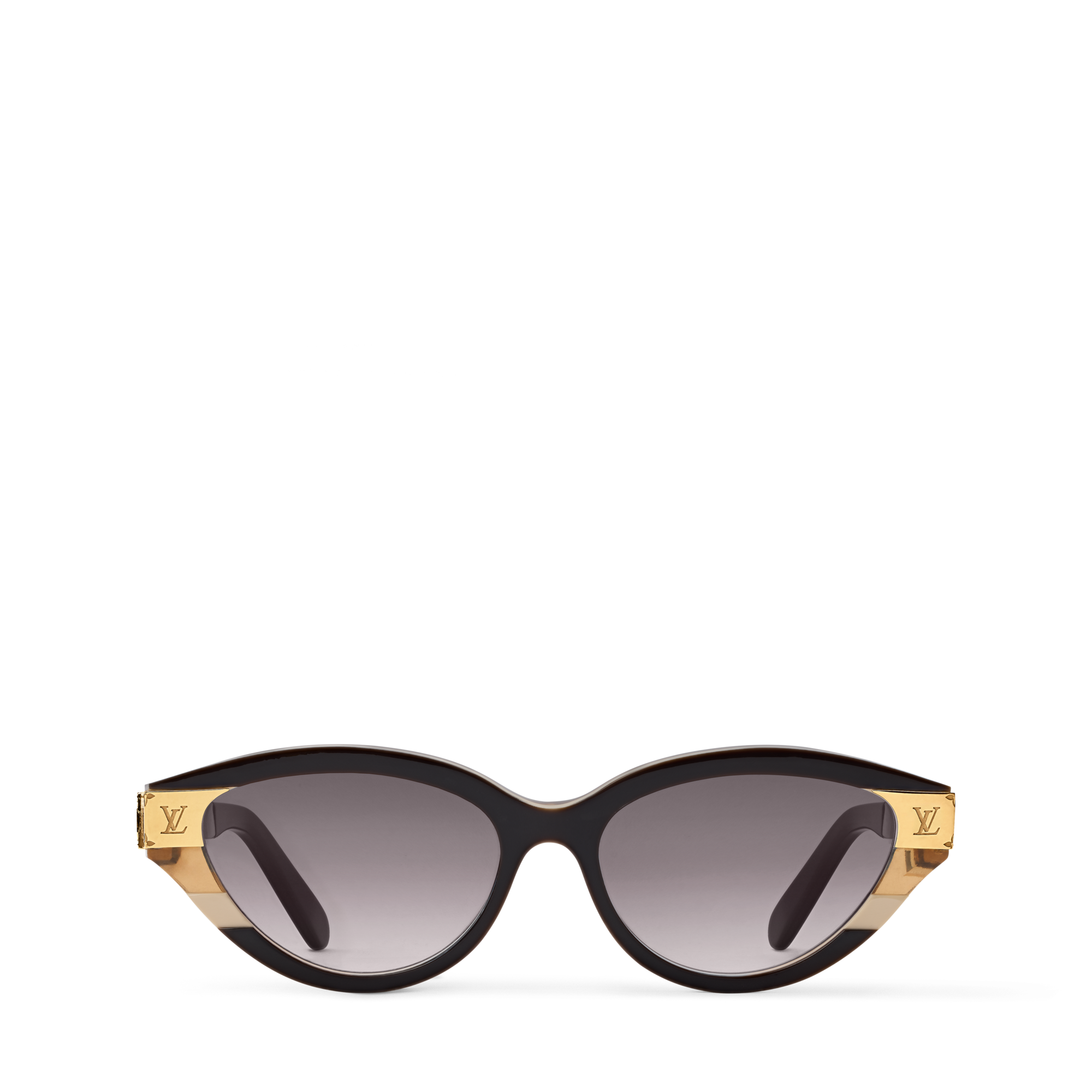 Louis Vuitton – Petit Soupçon Cat Eye Sunglasses – Black Silver – 56mm LV Petit Soupçon Low Cat Eye Sunglasses S00 - Accessories  main image 3