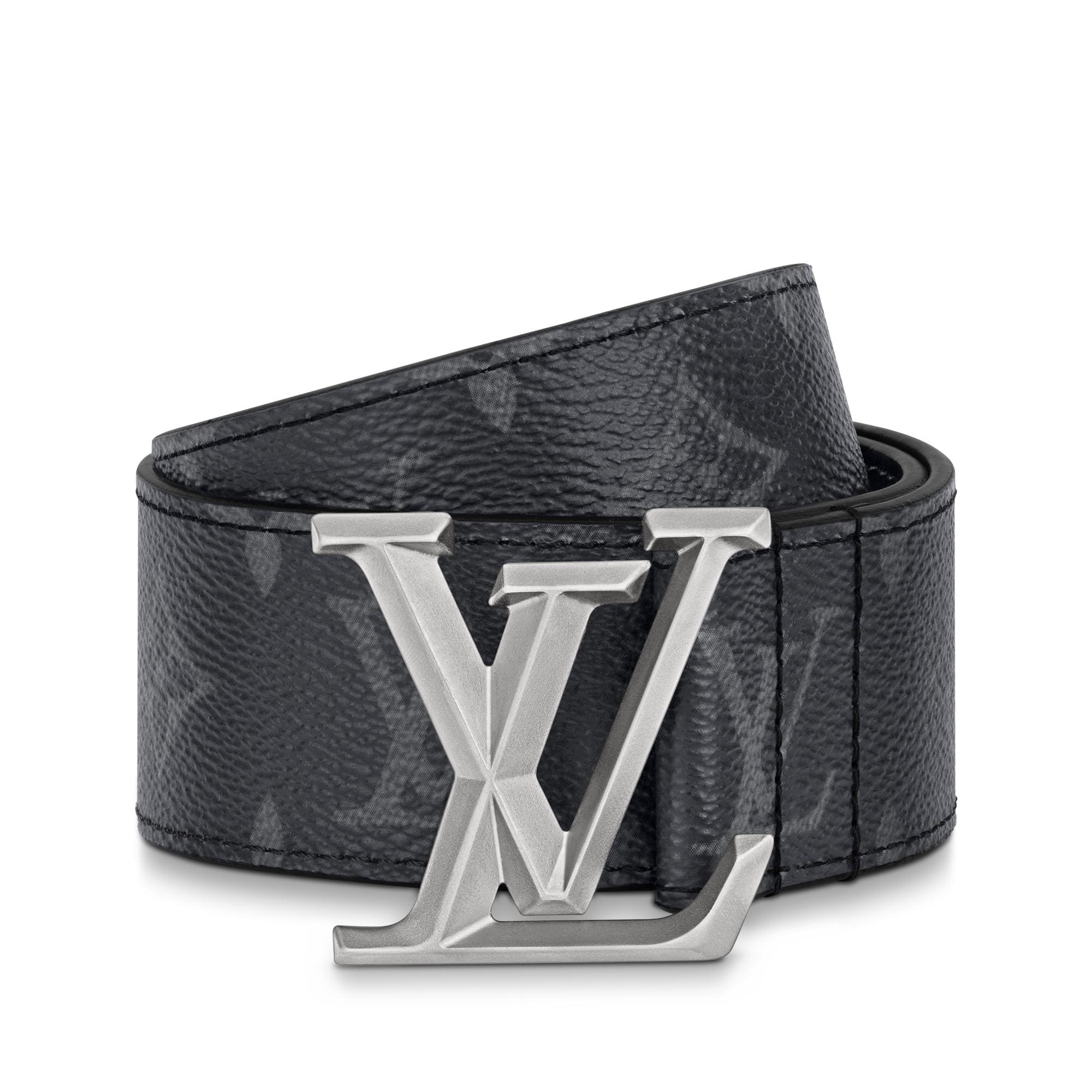 LV Pyramide 40MM Belt Monogram Eclipse Canvas in Men